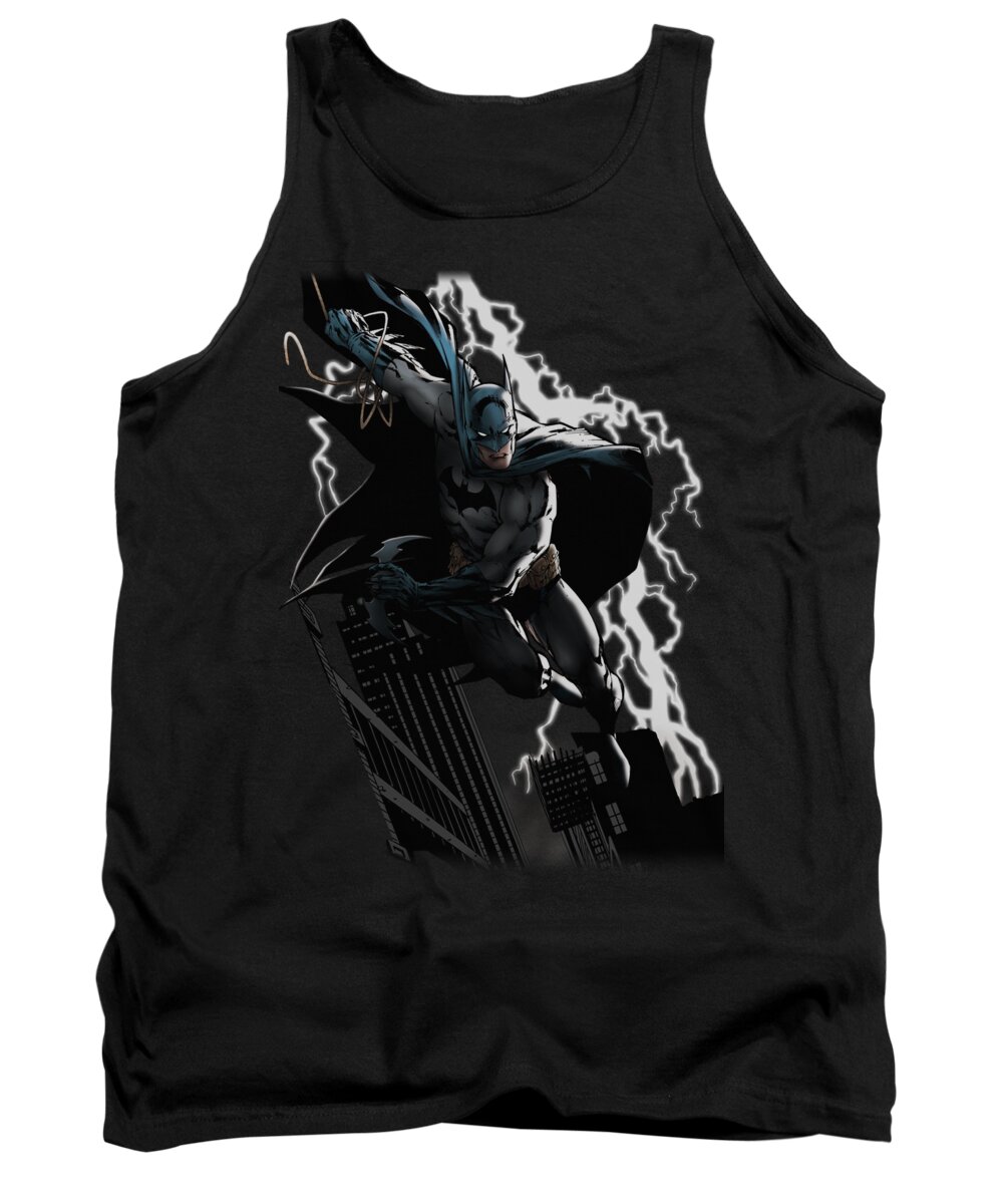 Justice League Of America Tank Top featuring the digital art Jla - Lighting Crashes by Brand A