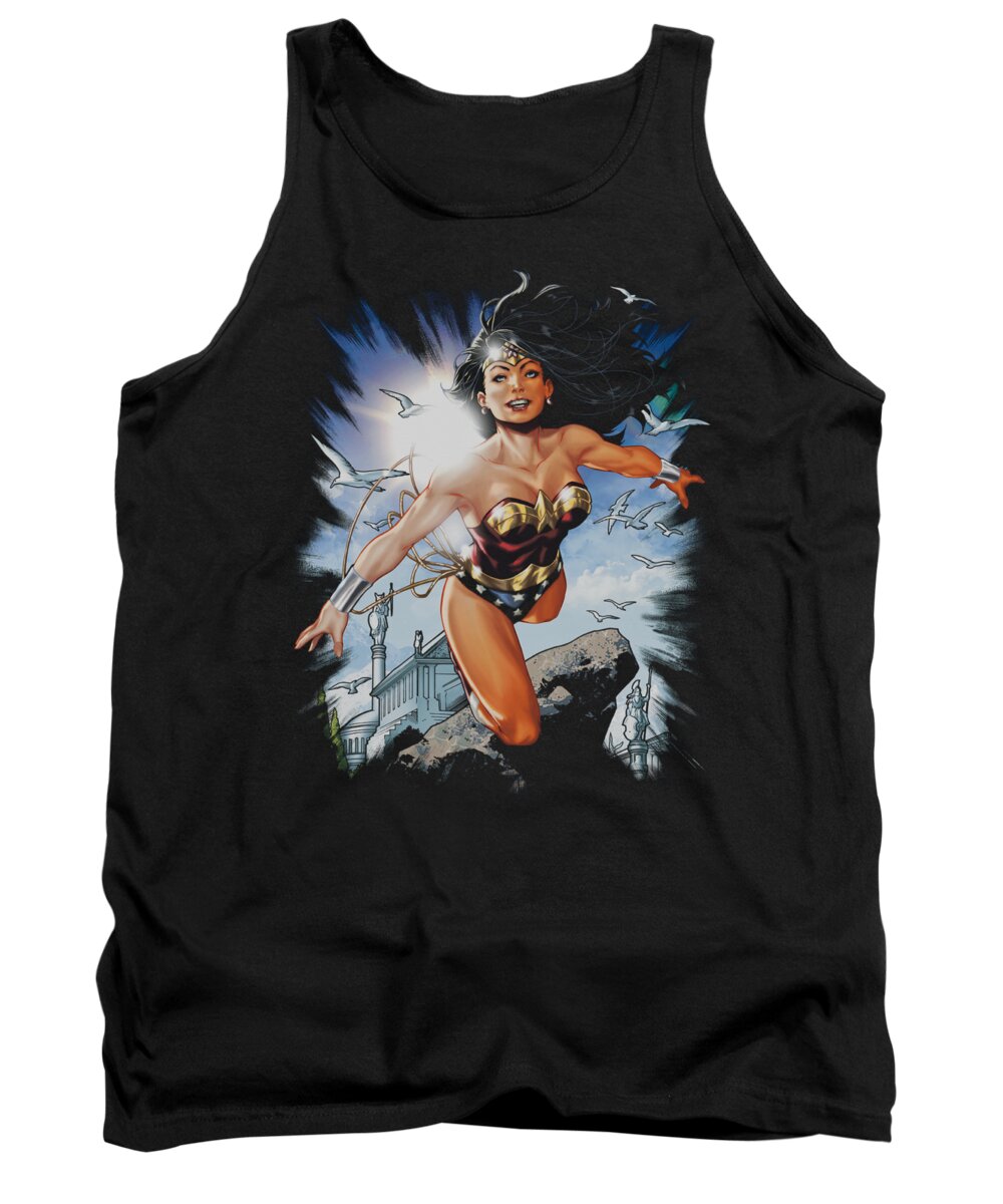 Justice League Of America Tank Top featuring the digital art Jla - Of Themyscira by Brand A