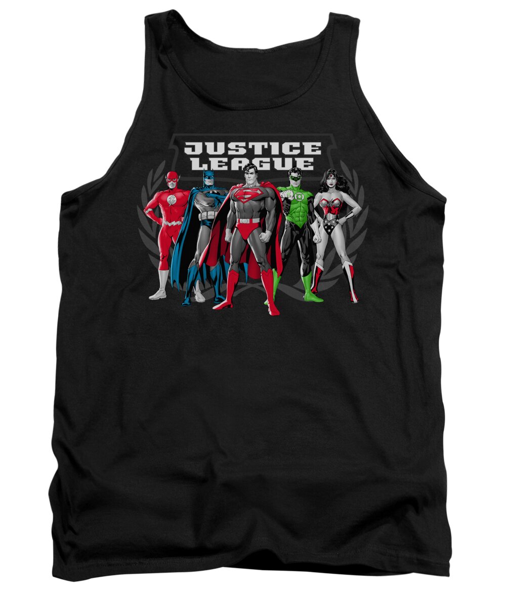  Tank Top featuring the digital art Jla - The Big Five by Brand A