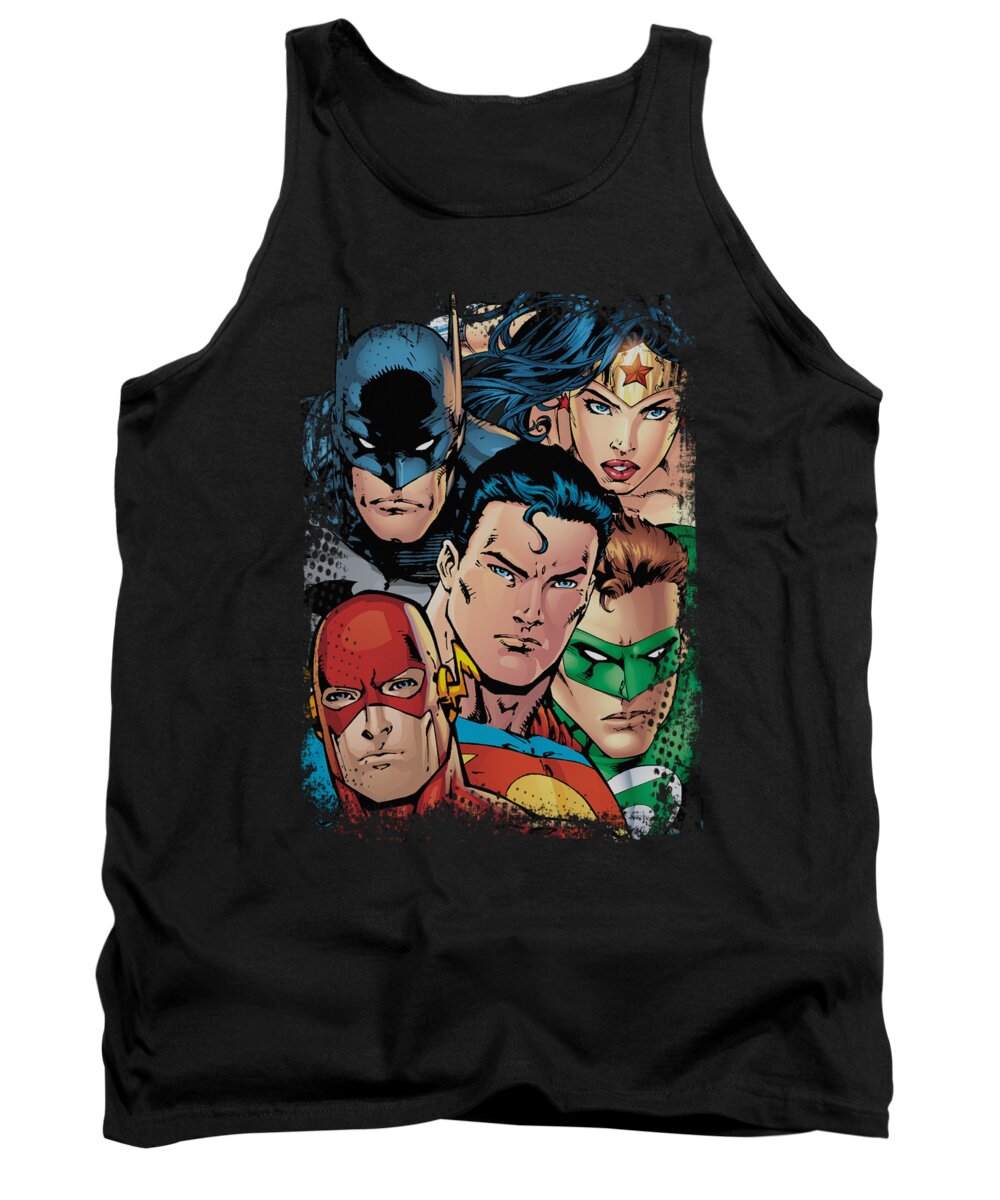  Tank Top featuring the digital art Jla - Up Close And Personal by Brand A