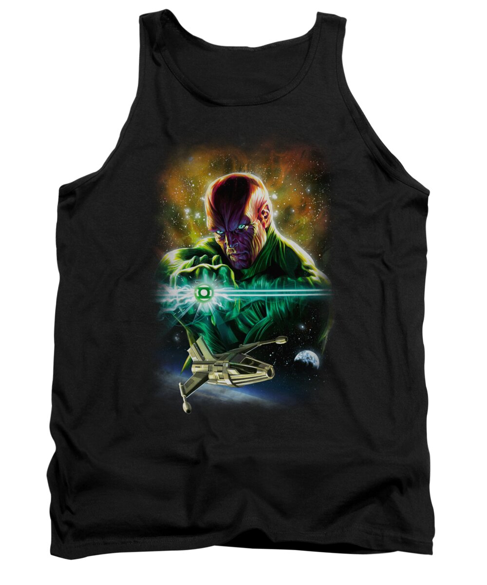 Justice League Of America Tank Top featuring the digital art Jla(gl) - Abin Sur by Brand A