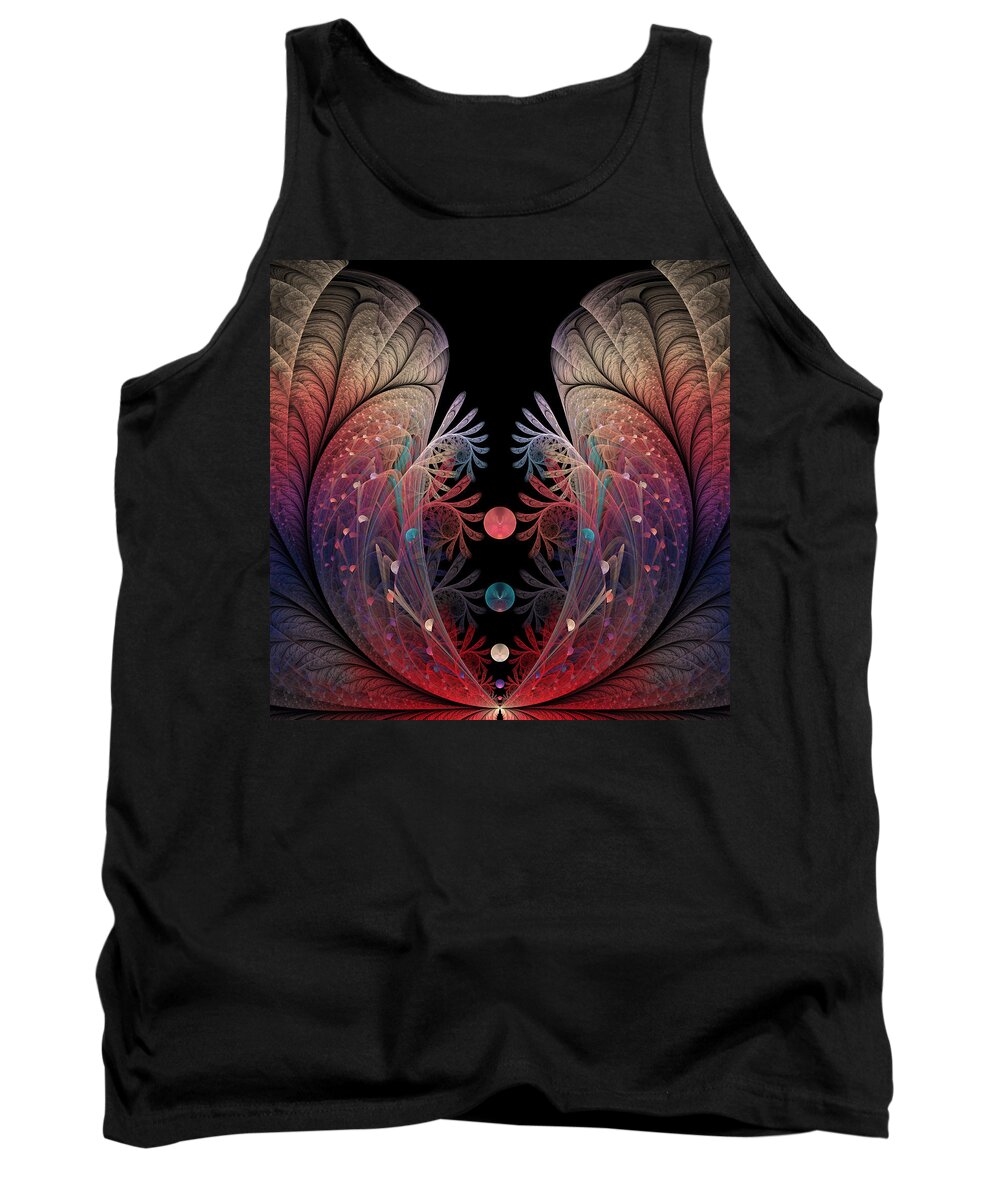 Abstract Tank Top featuring the digital art Juggling by Gabiw Art
