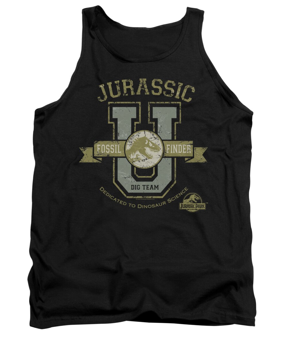Jurassic Park Tank Top featuring the digital art Jurassic Park - Jurassic U by Brand A