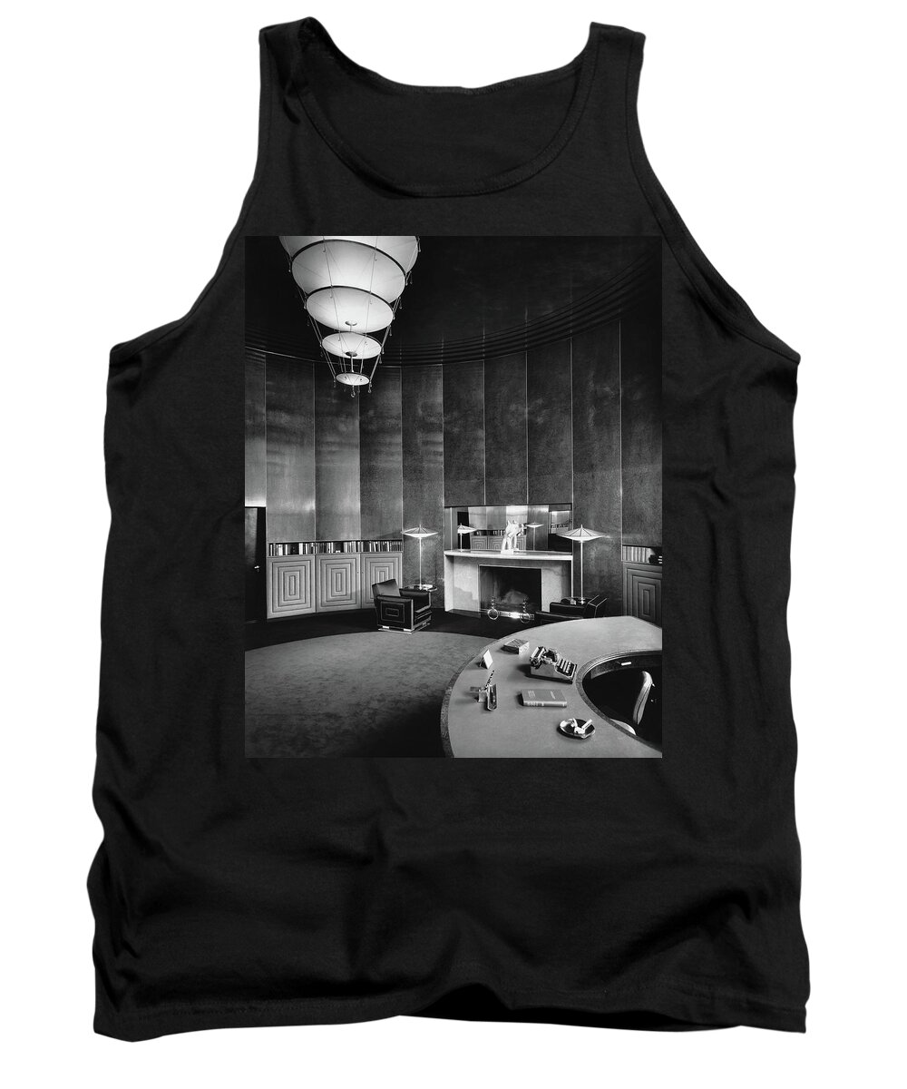 Interior Tank Top featuring the photograph Katharine Brush's Study by F. S. Lincoln