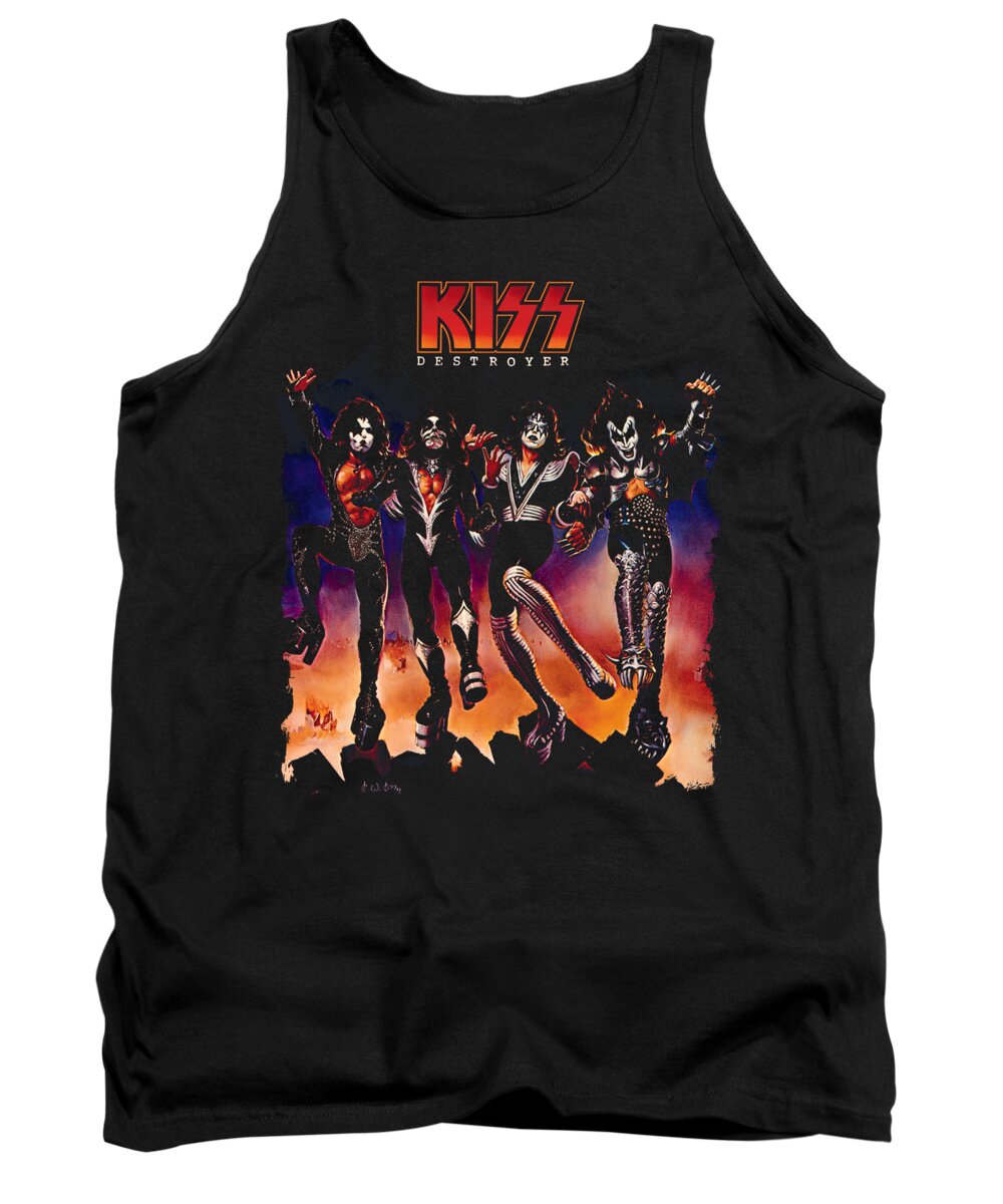  Tank Top featuring the digital art Kiss - Destroyer Cover by Brand A