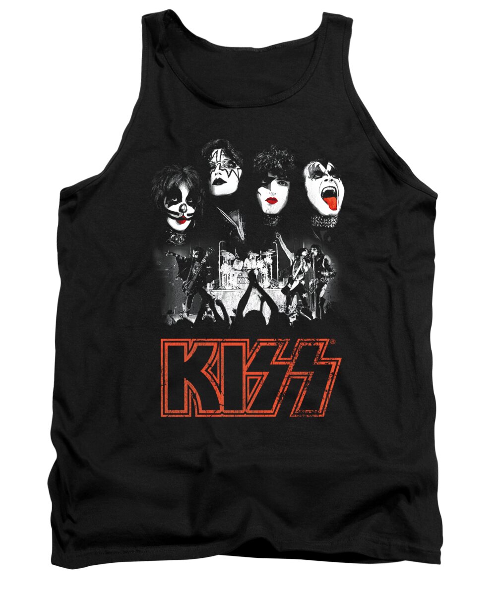  Tank Top featuring the digital art Kiss - Rock The House by Brand A