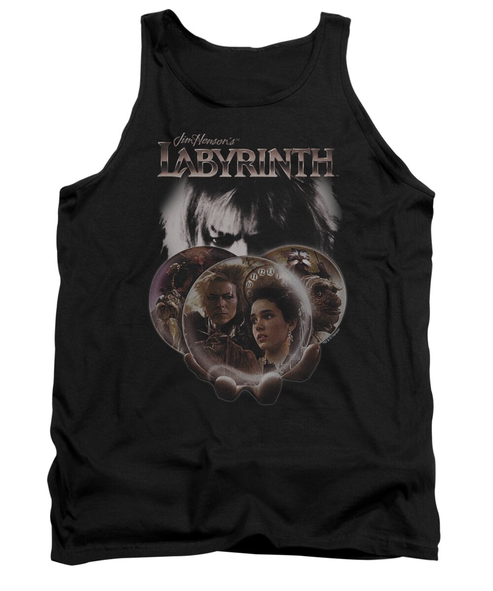 Labyrinth Tank Top featuring the digital art Labyrinth - Globes by Brand A