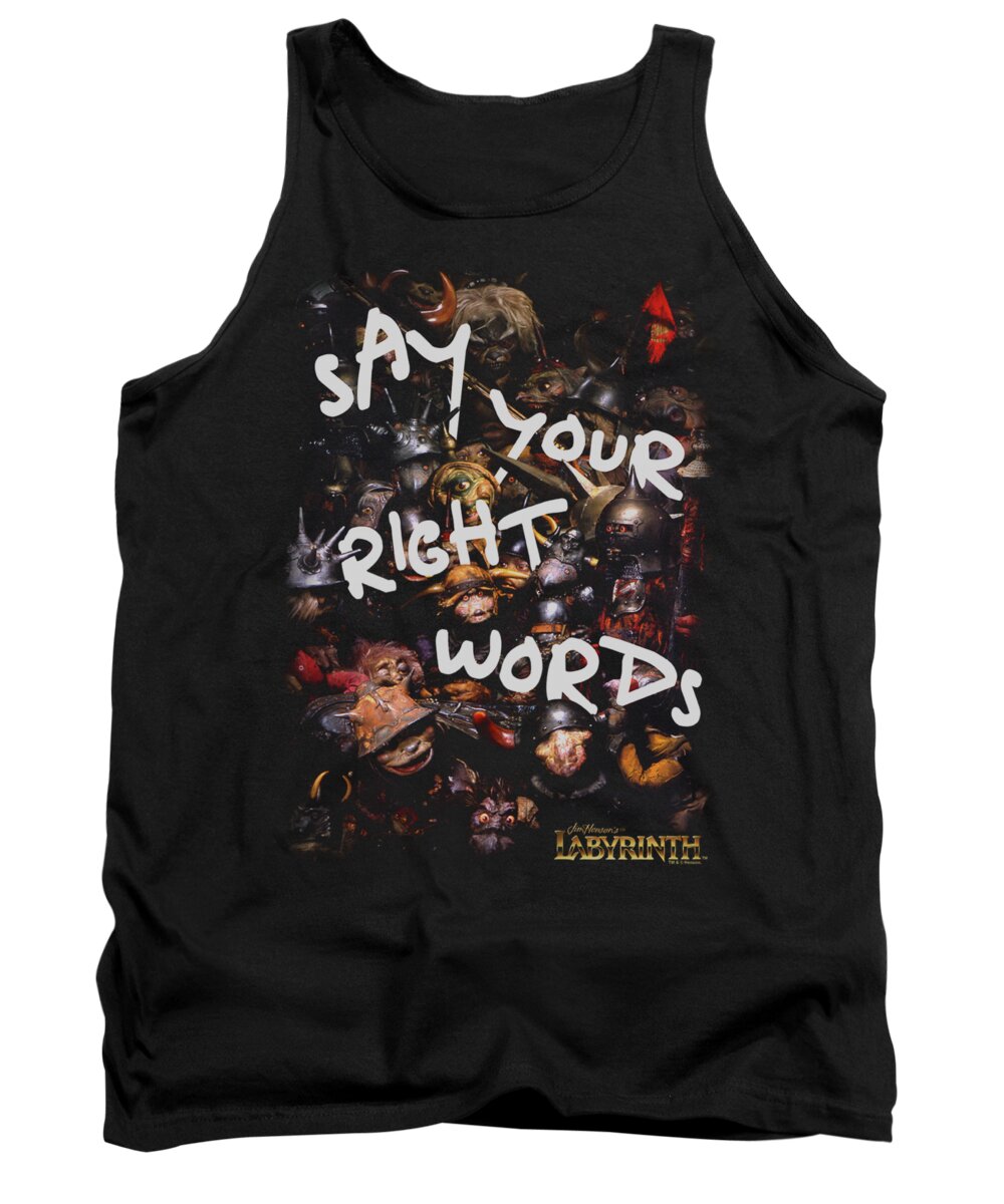 Labyrinth Tank Top featuring the digital art Labyrinth - Right Words by Brand A