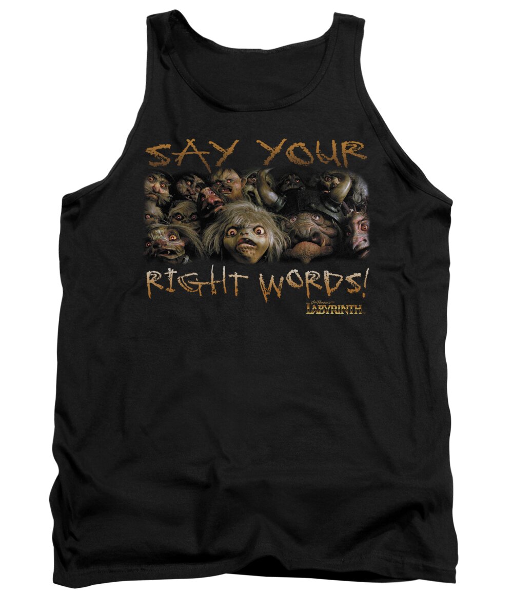 Labyrinth Tank Top featuring the digital art Labyrinth - Say Your Right Words by Brand A
