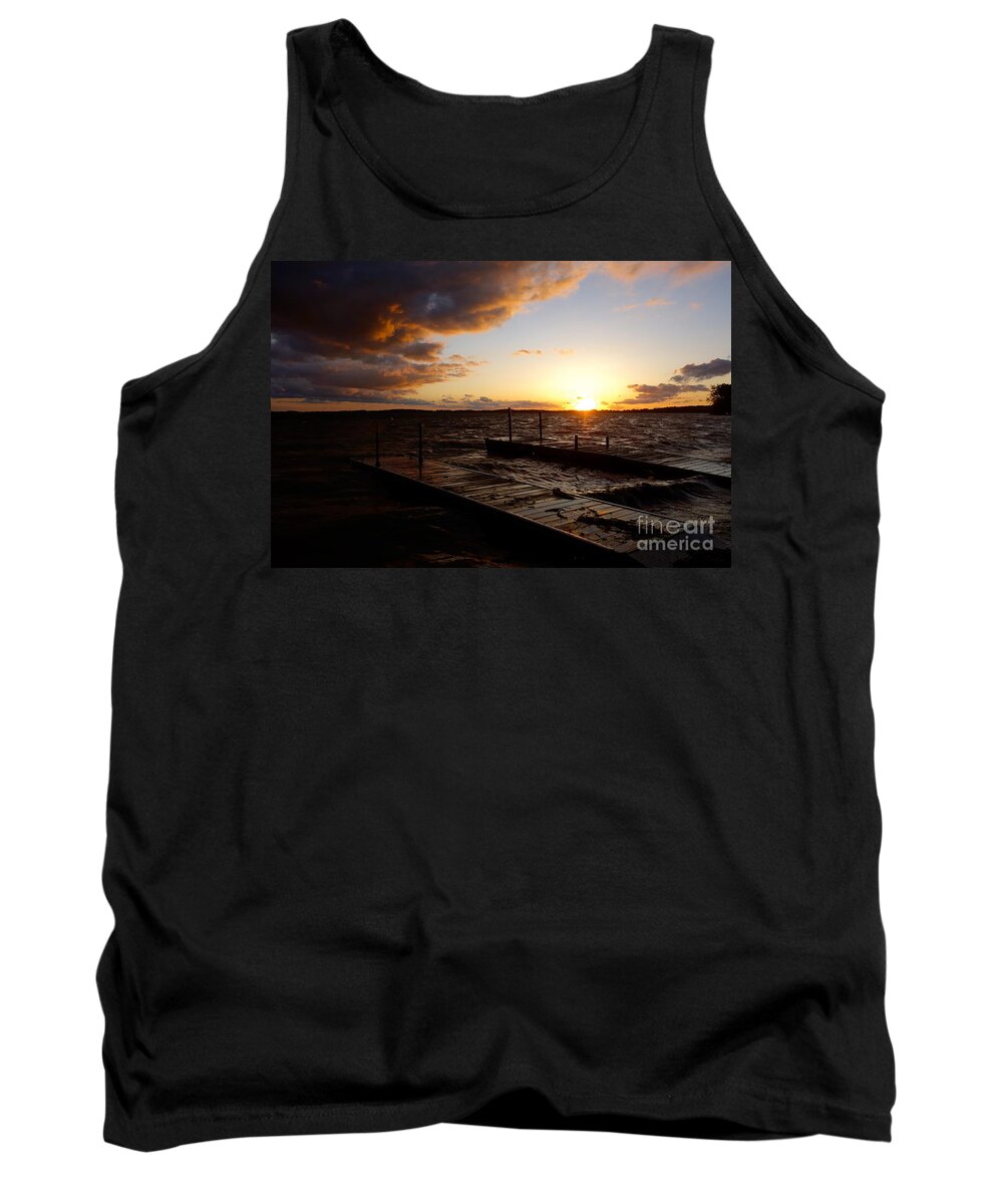 Land Tank Top featuring the photograph Lake Waconia Sunset by Jacqueline Athmann
