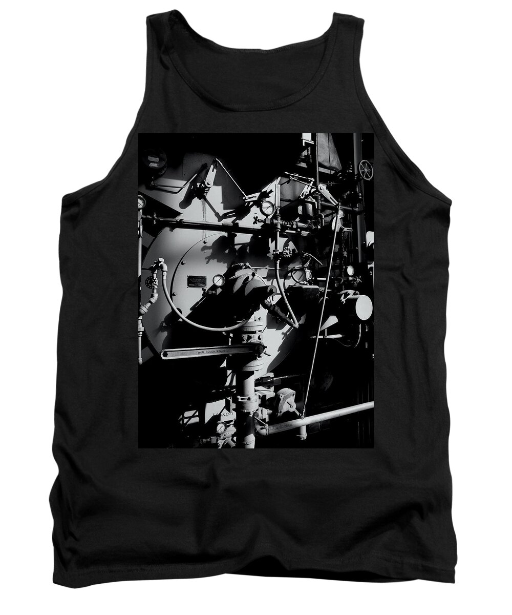 Industrial Architectural Tank Top featuring the photograph Light and Shadows by Cleaster Cotton