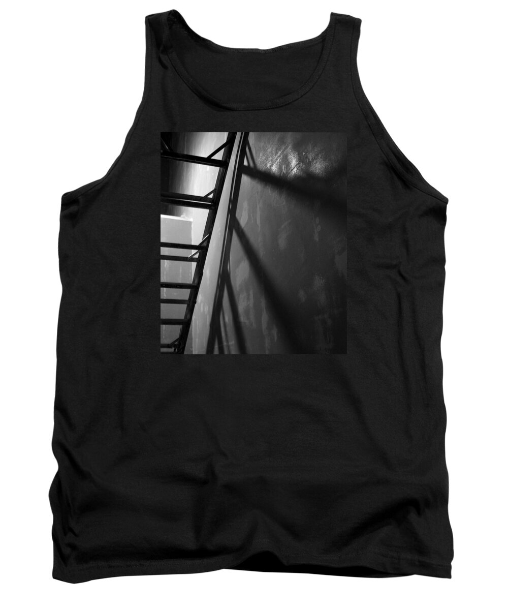 Landscape Tank Top featuring the photograph Lights and Ladder by Morgan Carter