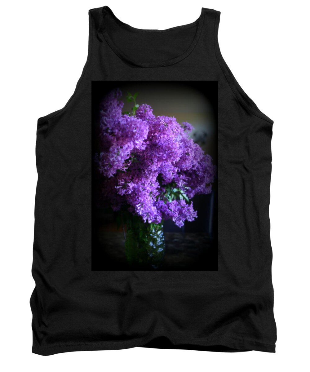 Lilac Tank Top featuring the photograph Lilac Bouquet by Kay Novy