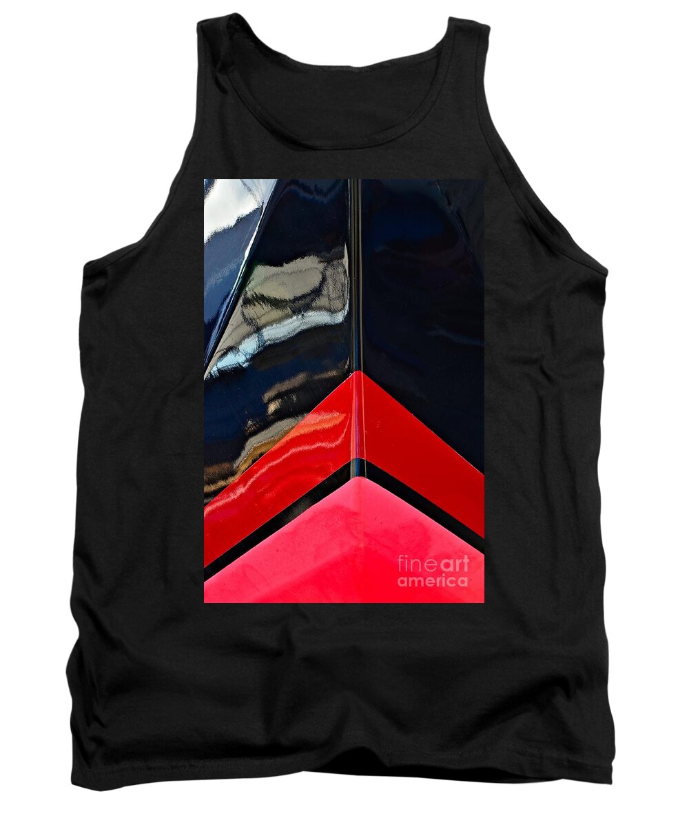 Abstract Tank Top featuring the photograph Lipstick Optional by Lauren Leigh Hunter Fine Art Photography