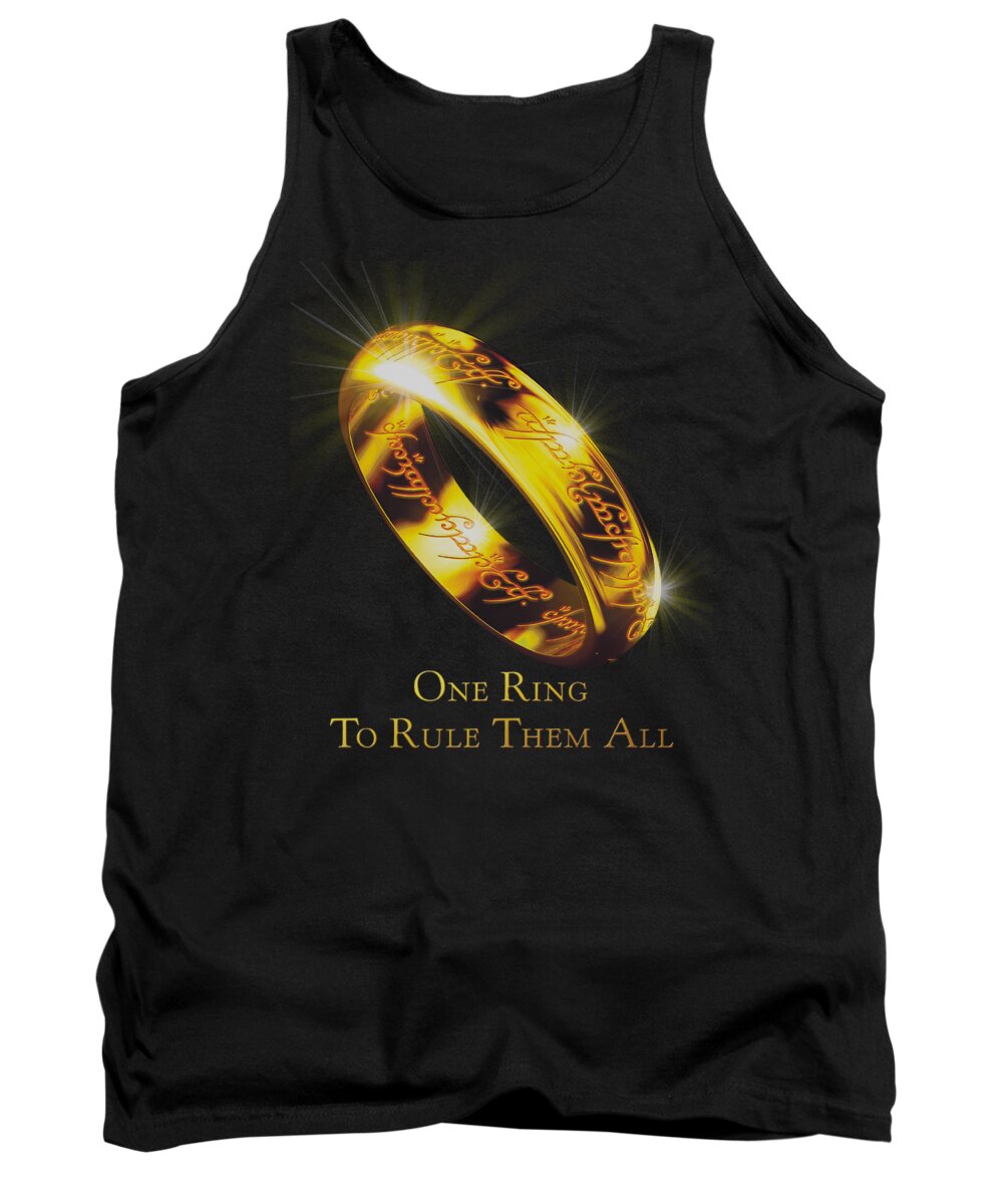  Tank Top featuring the digital art Lor - One Ring by Brand A