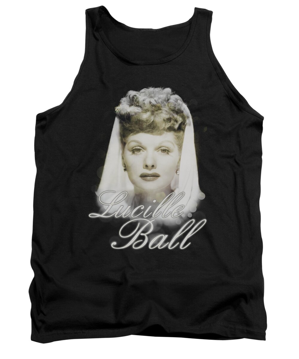 Lucille Ball Tank Top featuring the digital art Lucille Ball - Glowing by Brand A