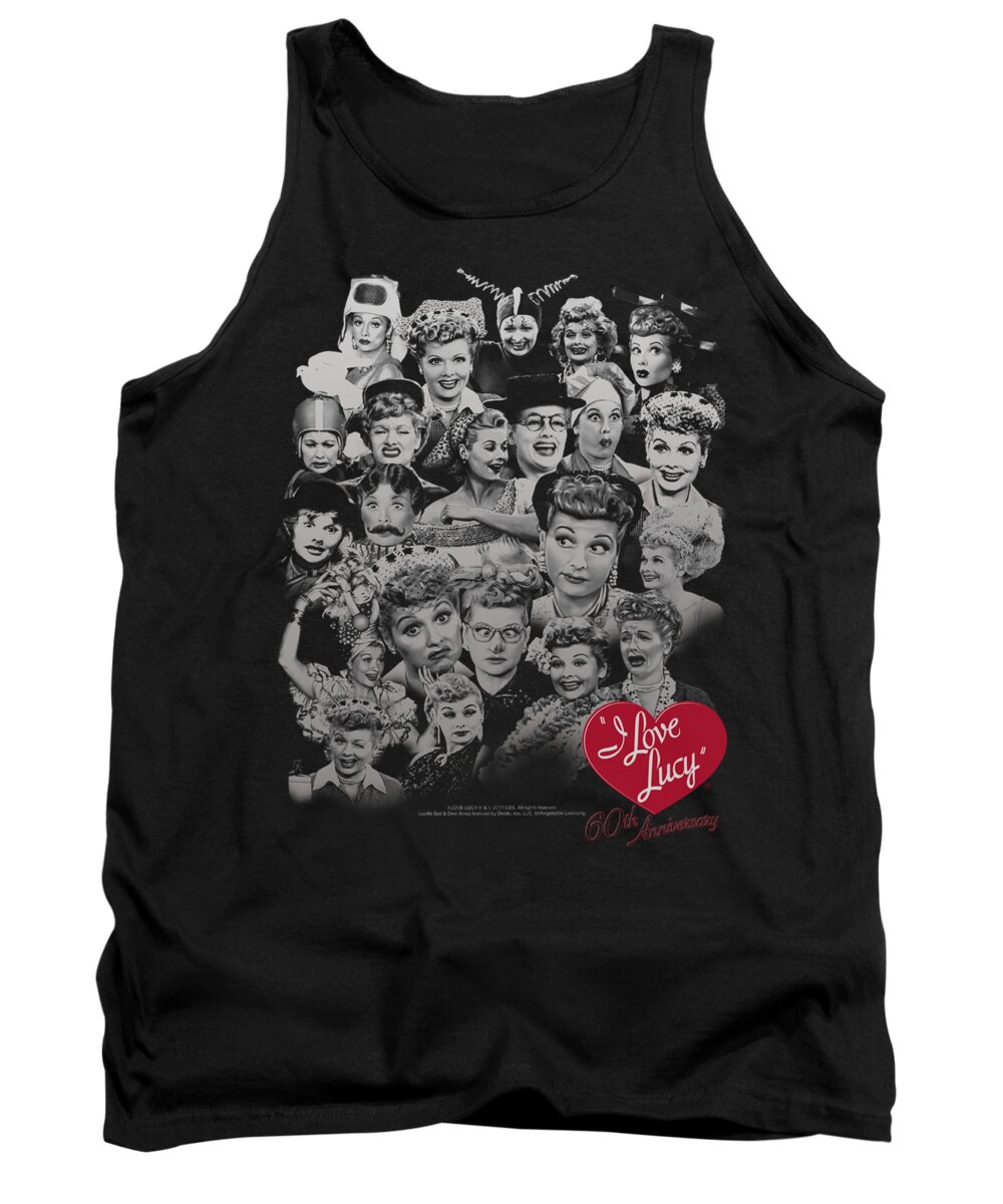 I Love Lucy Tank Top featuring the digital art Lucy - 60 Years Of Fun by Brand A