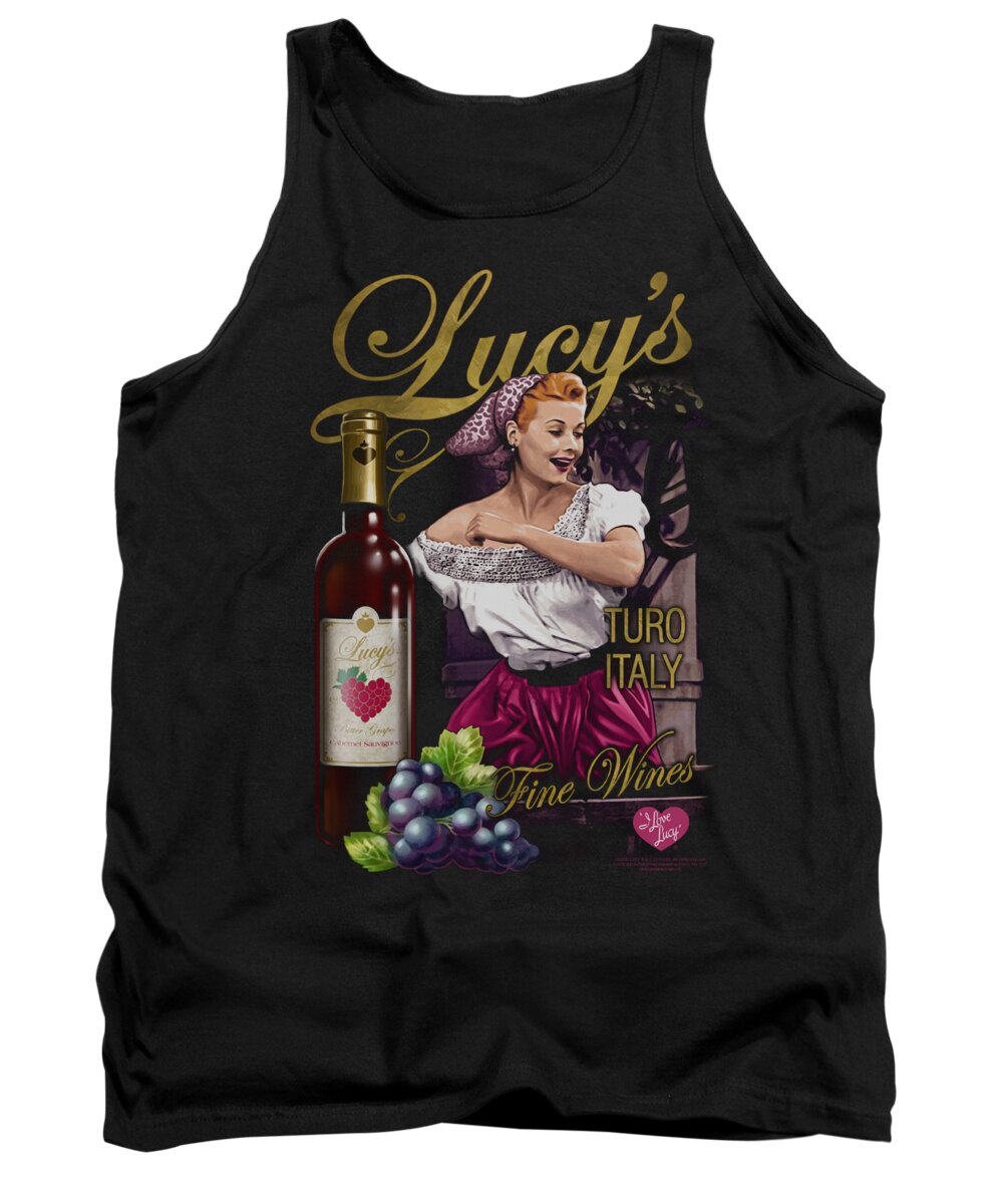 I Love Lucy Tank Top featuring the digital art Lucy - Bitter Grapes by Brand A