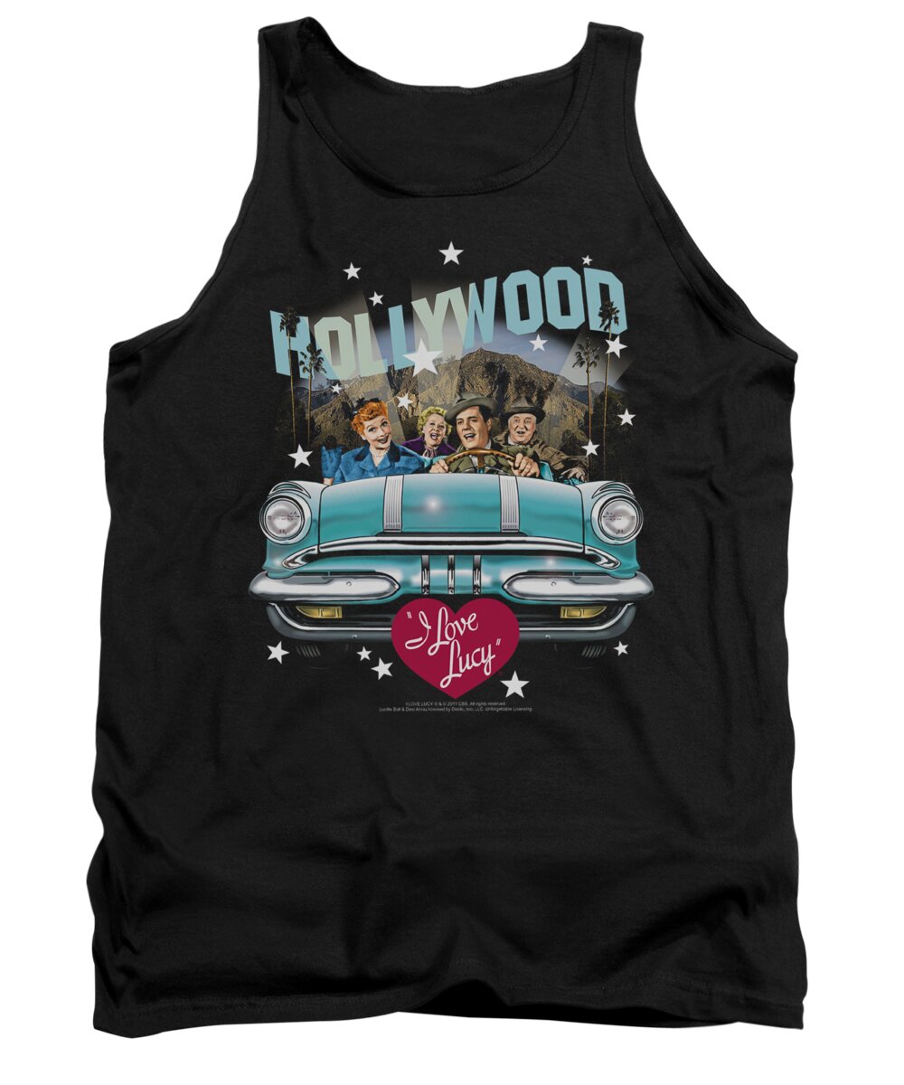 I Love Lucy Tank Top featuring the digital art Lucy - Hollywood Road Trip by Brand A