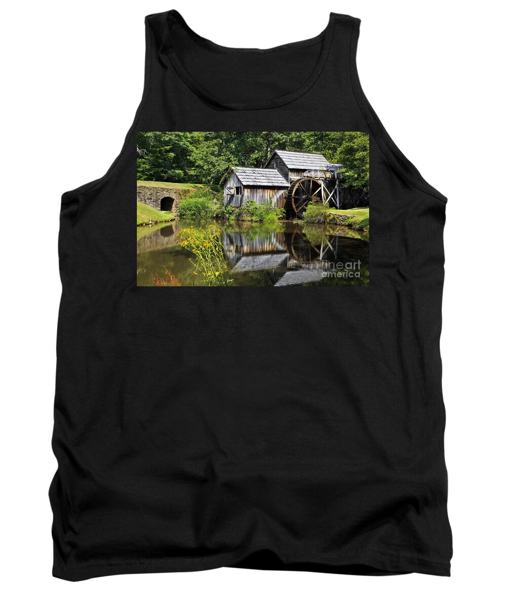 Maybry Mill Tank Top featuring the photograph Mabry Mill in Virginia by Jill Lang