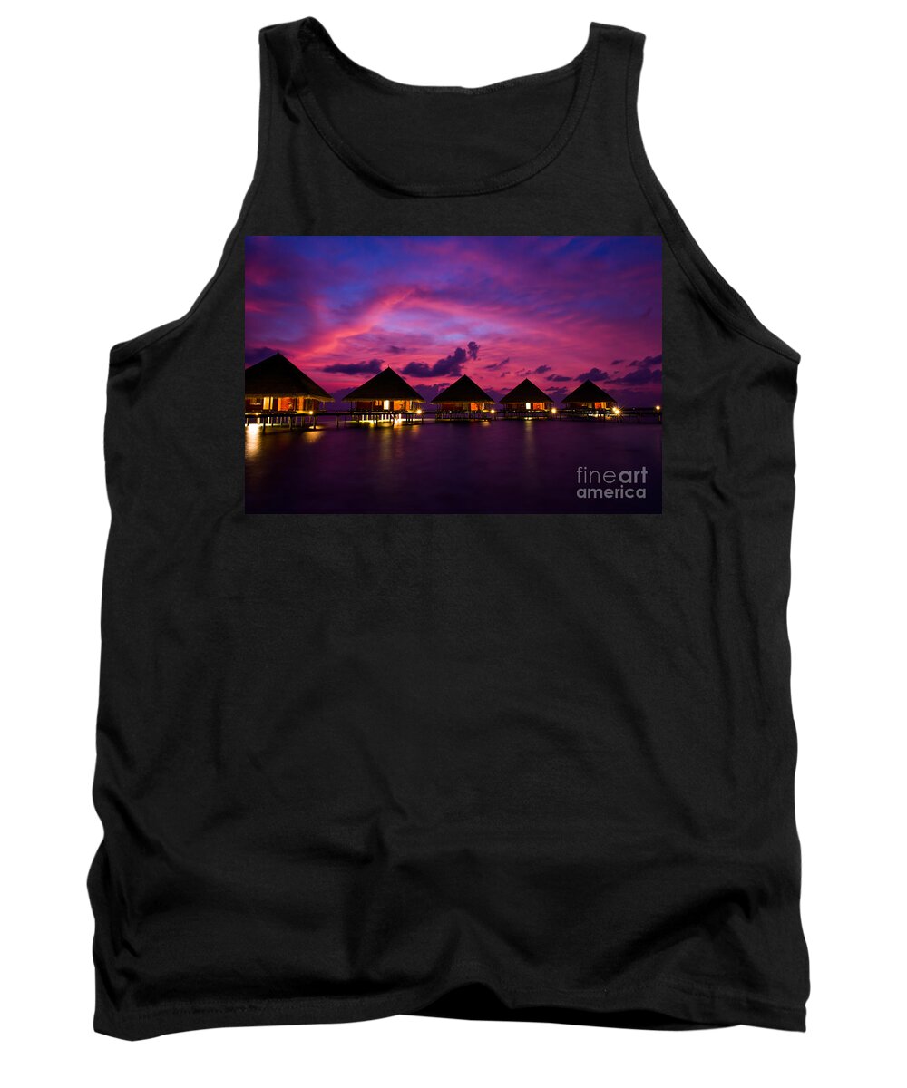 Beach Tank Top featuring the photograph Magical Sunset by Hannes Cmarits