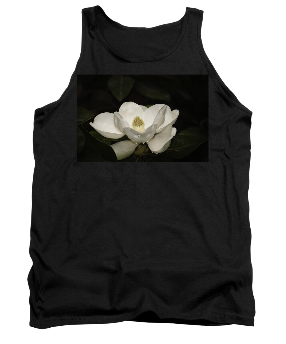 Magnolia Tank Top featuring the photograph Magnolia by Penny Lisowski