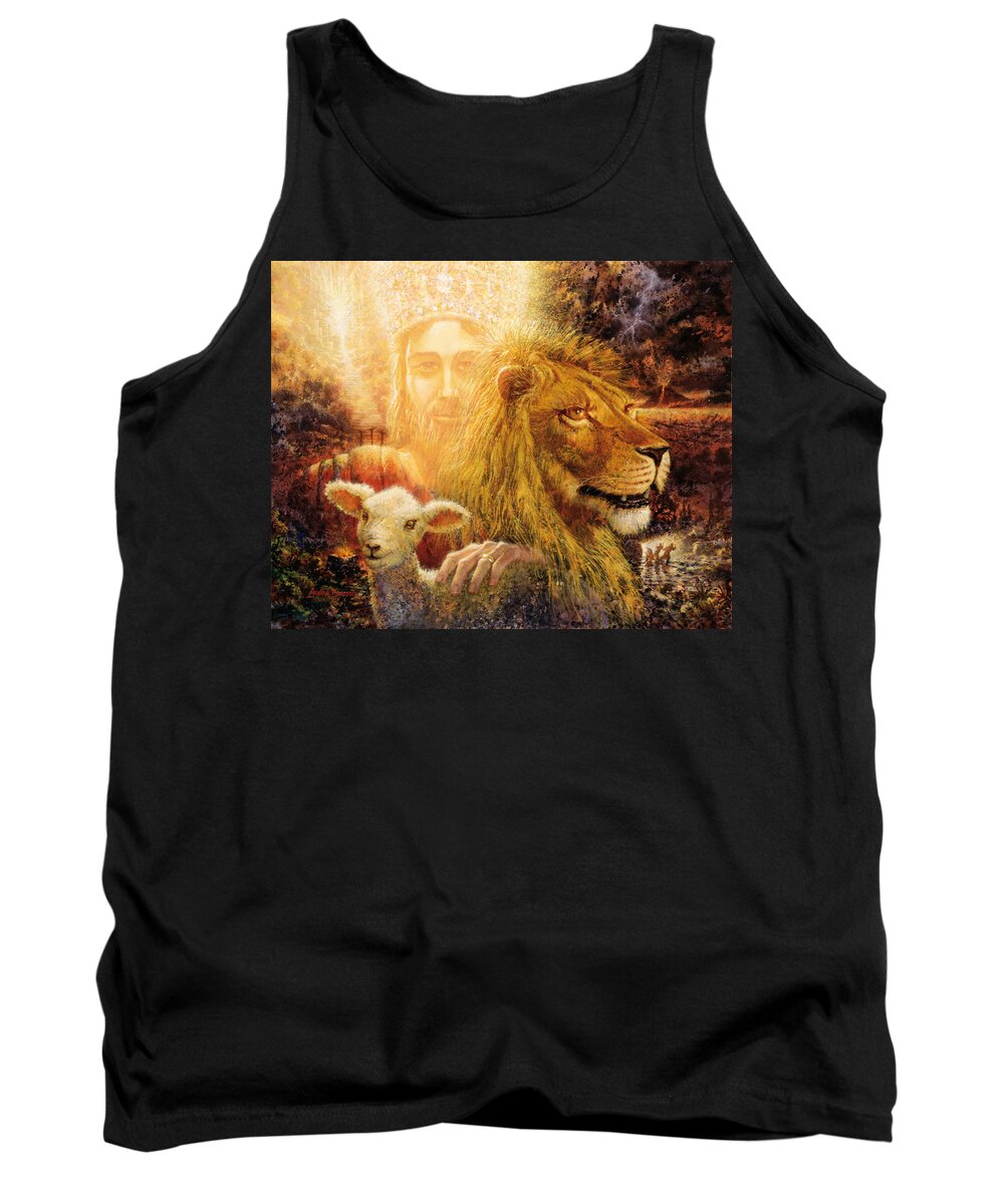 Biblical Tank Top featuring the painting Manifold Majesty by Graham Braddock