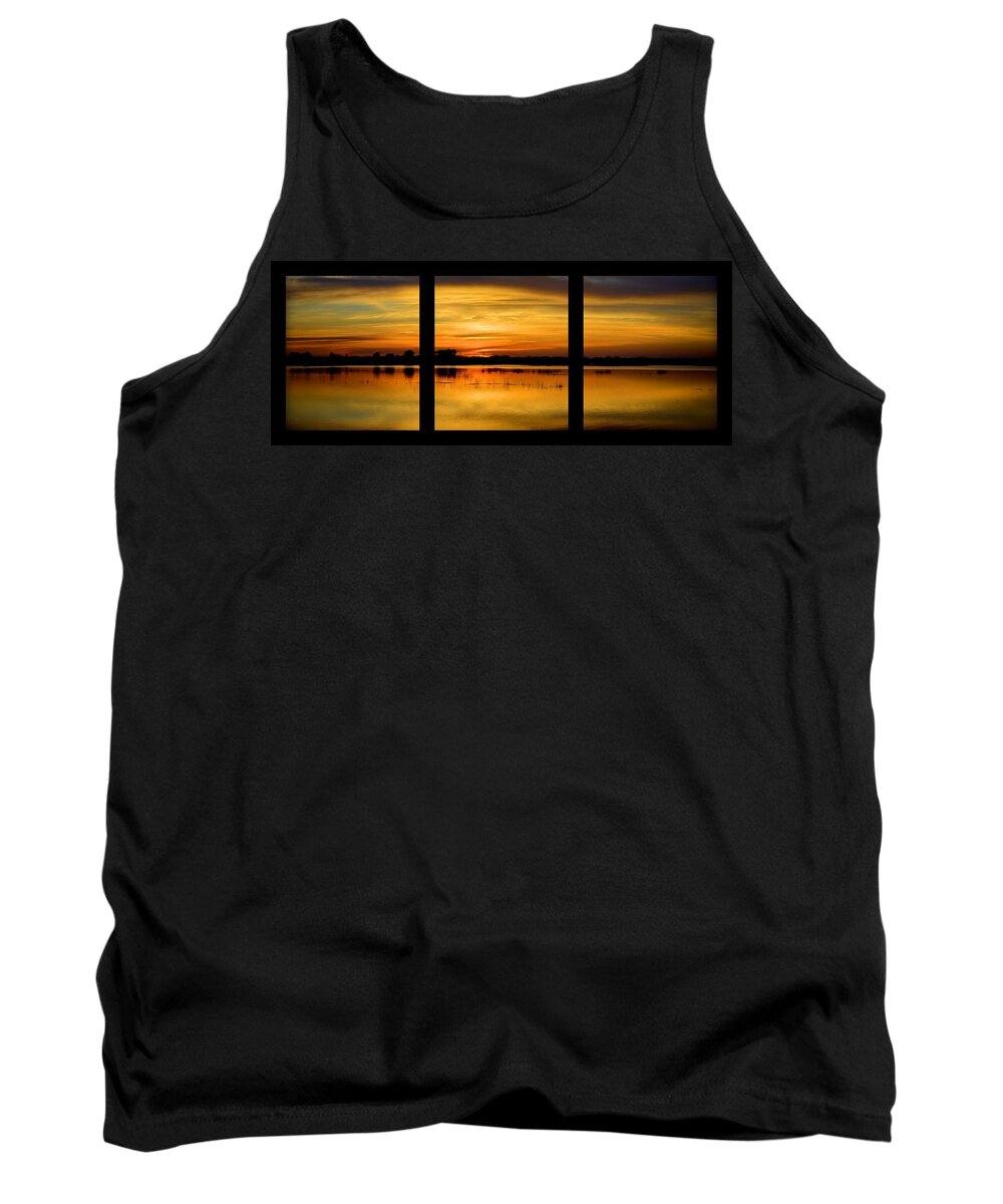Marsh Tank Top featuring the photograph Marsh Rise Tiles 1-3 by Bonfire Photography