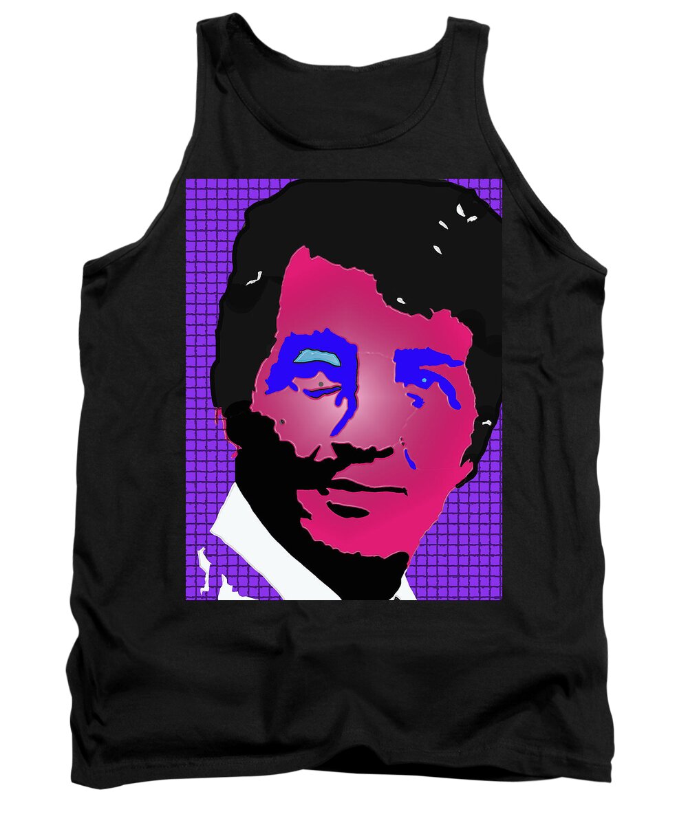 The Rat Pack Tank Top featuring the painting Martini man by Robert Margetts