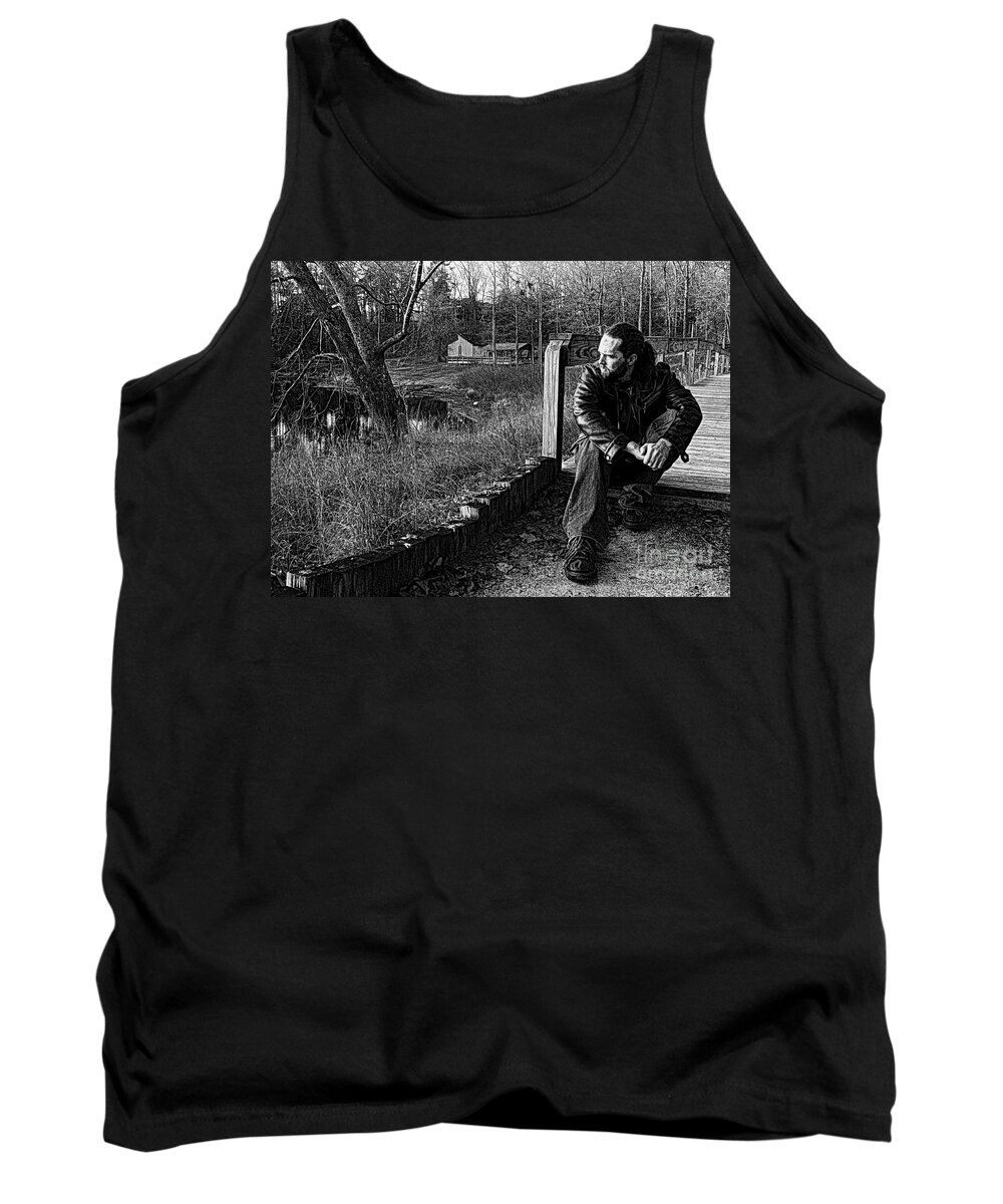 Chickasaw State Park Tank Top featuring the photograph Matty Sittin Cont L by Dale Crum