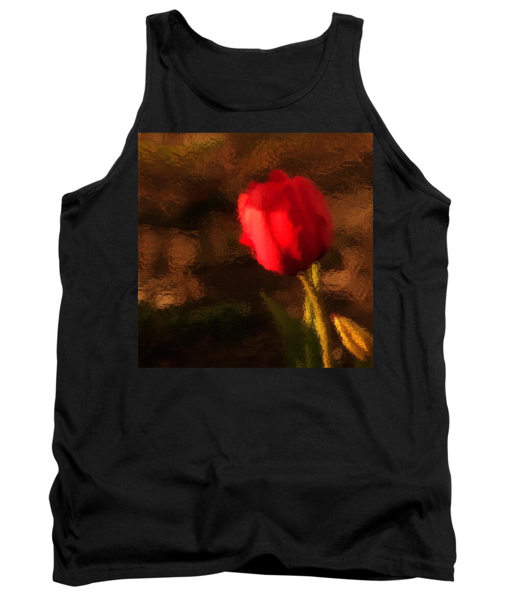 Flower Tank Top featuring the photograph Melting by Don Spenner