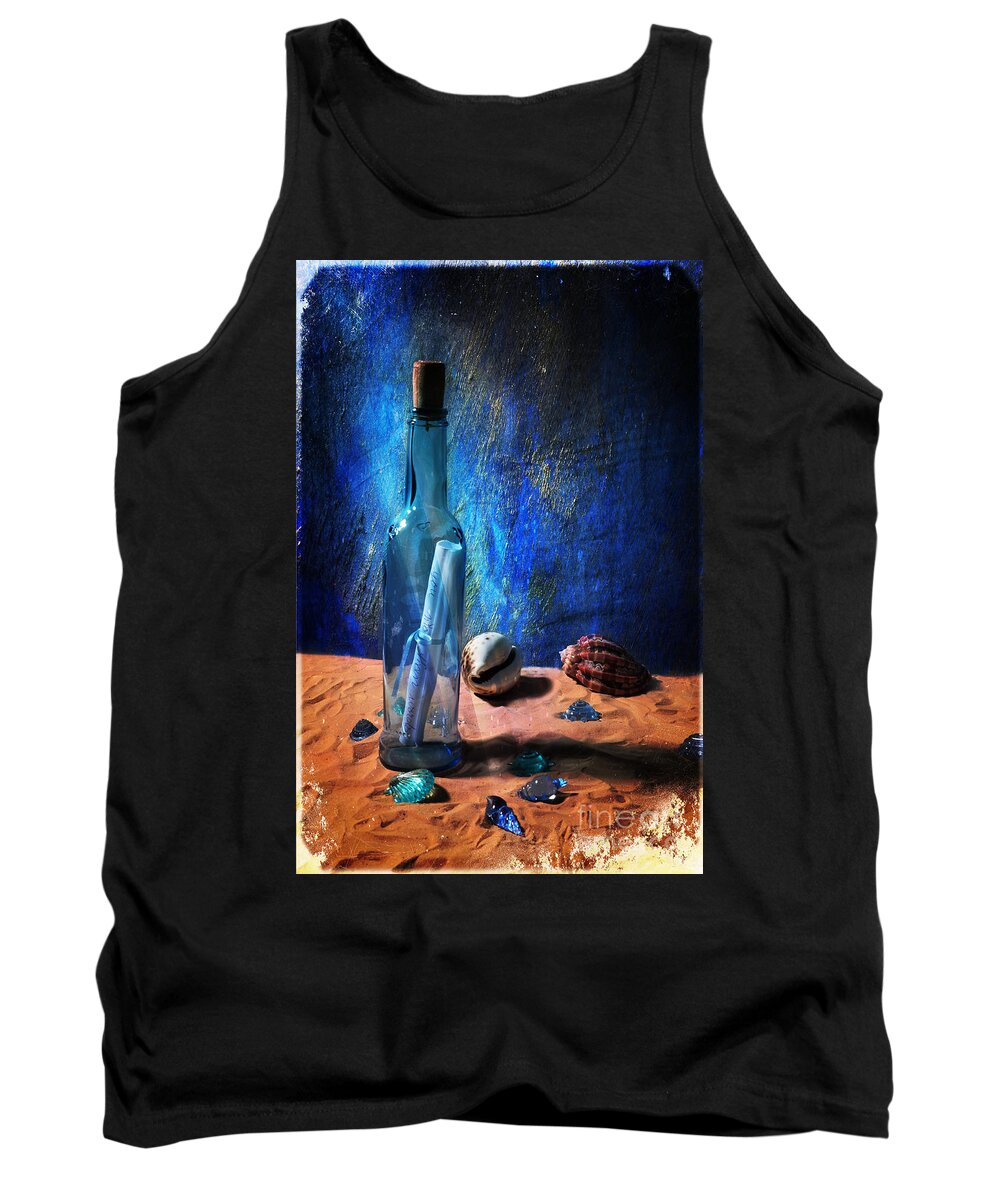Shells Tank Top featuring the photograph Message for You by Randi Grace Nilsberg
