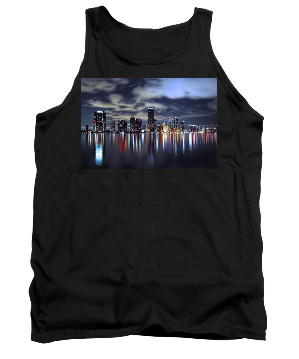 Miami Tank Top featuring the photograph Miami Skyline by Gary Dean Mercer Clark