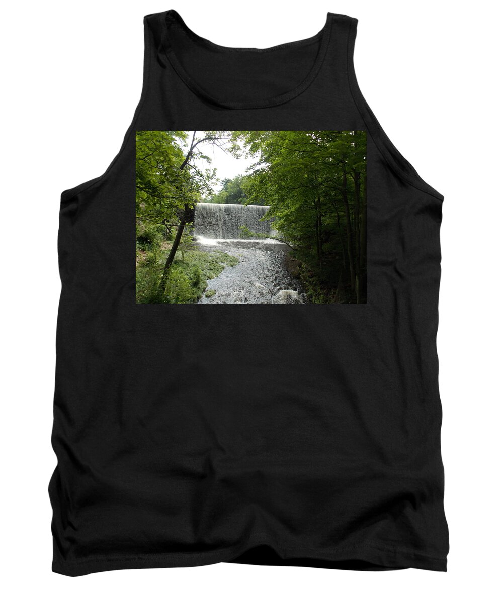 Mill River Tank Top featuring the photograph Mill River by Catherine Gagne
