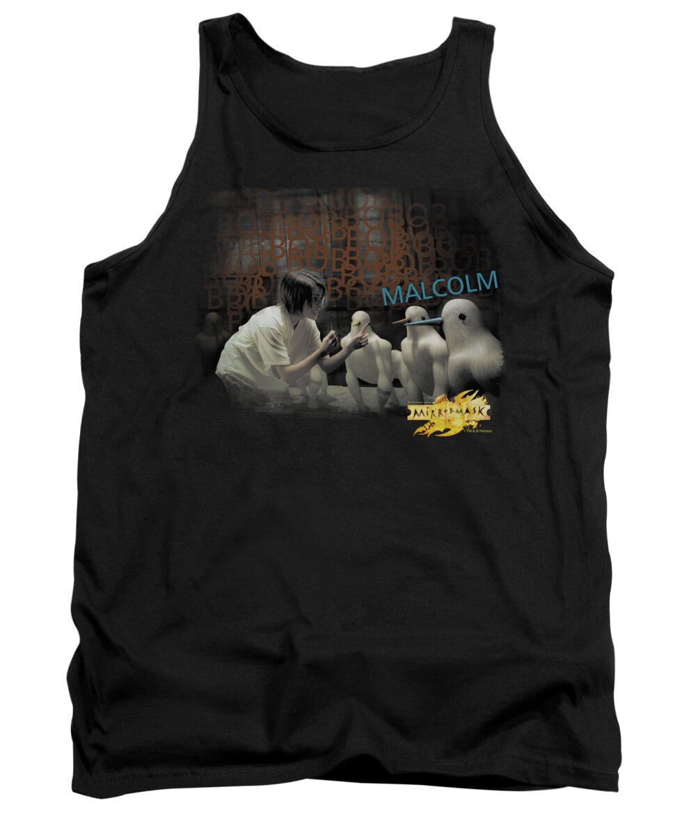 Mirrormask Tank Top featuring the digital art Mirrormask - Bob Malcolm by Brand A