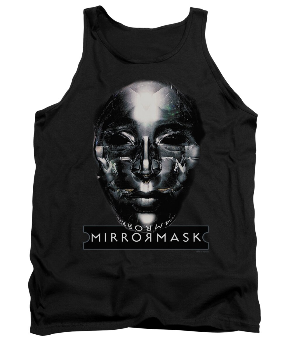 Mirrormask Tank Top featuring the digital art Mirrormask - Mask by Brand A