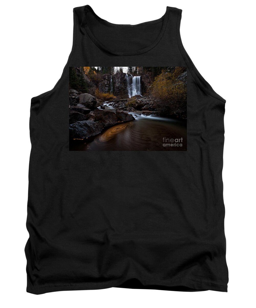 Landscape Tank Top featuring the photograph Misty Run by Steven Reed