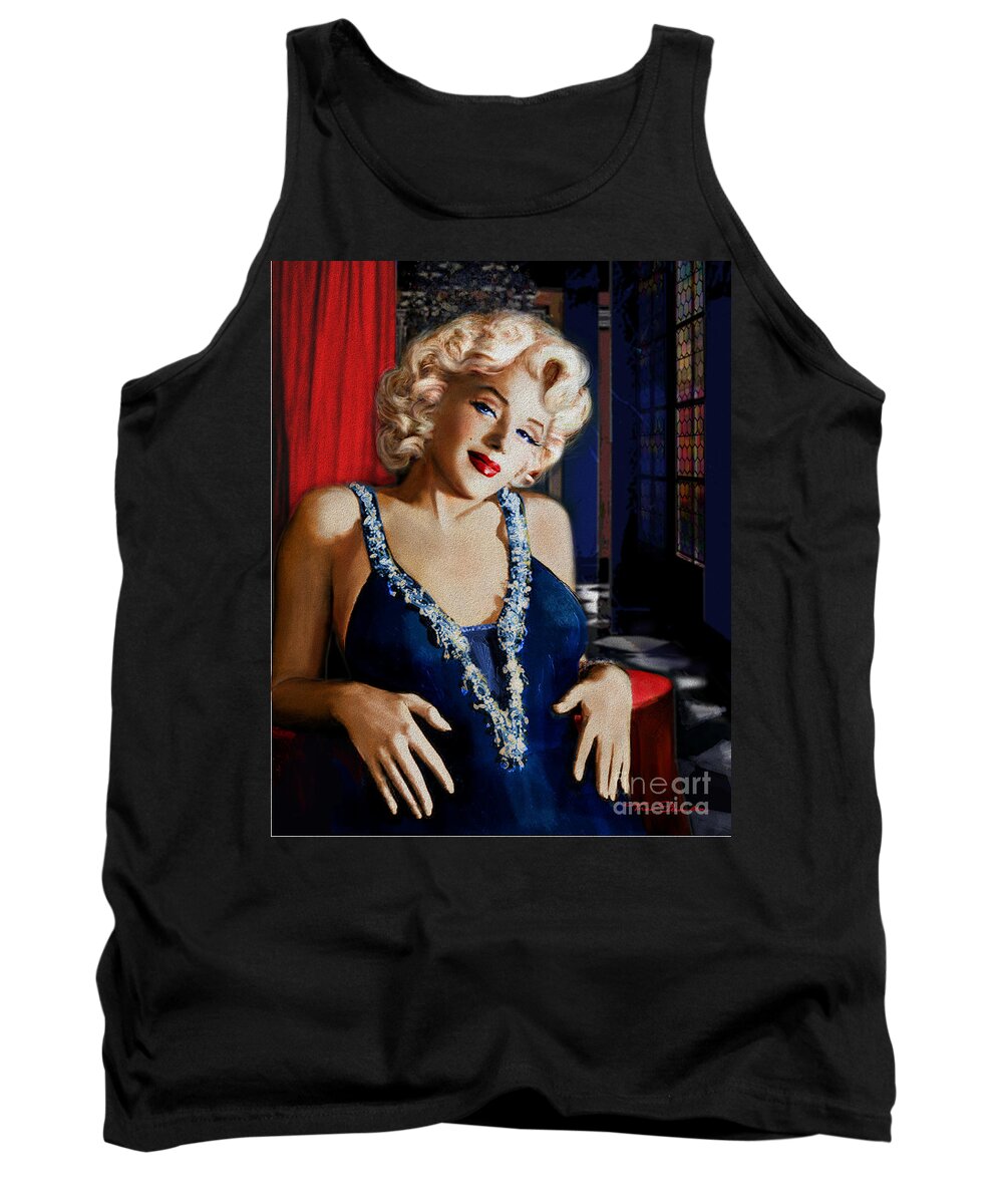 Theo Danella Tank Top featuring the painting MM 126 d 2 by Theo Danella