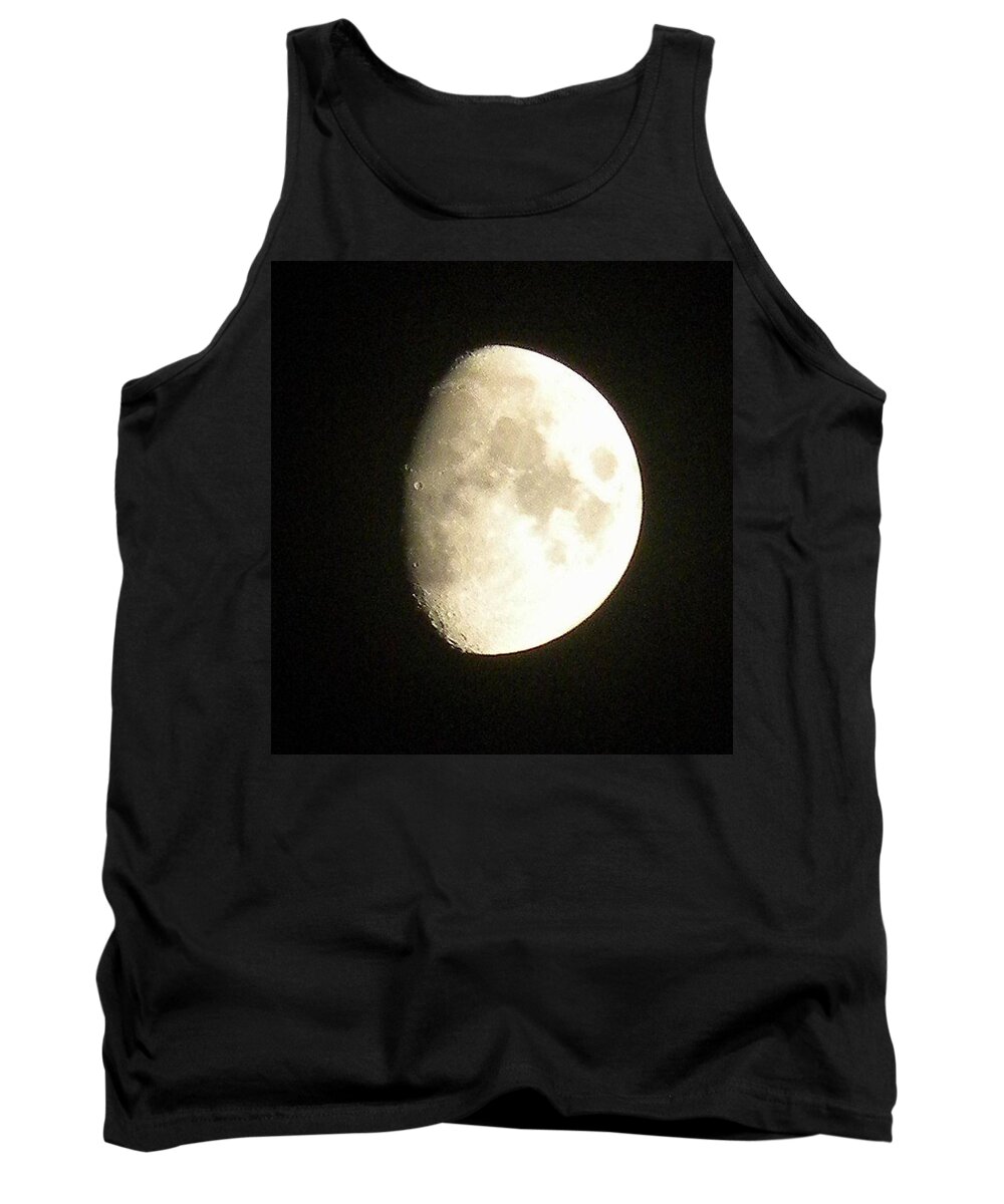 Postcard Tank Top featuring the digital art Moon Lit Night by Matthew Seufer