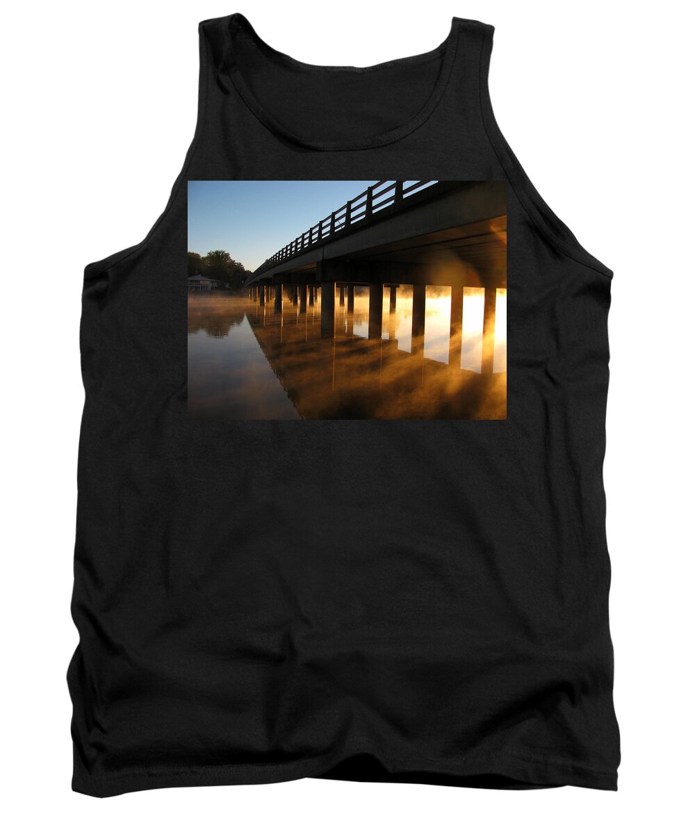 Morning Tank Top featuring the photograph Morning Fog by Lisa Chorny