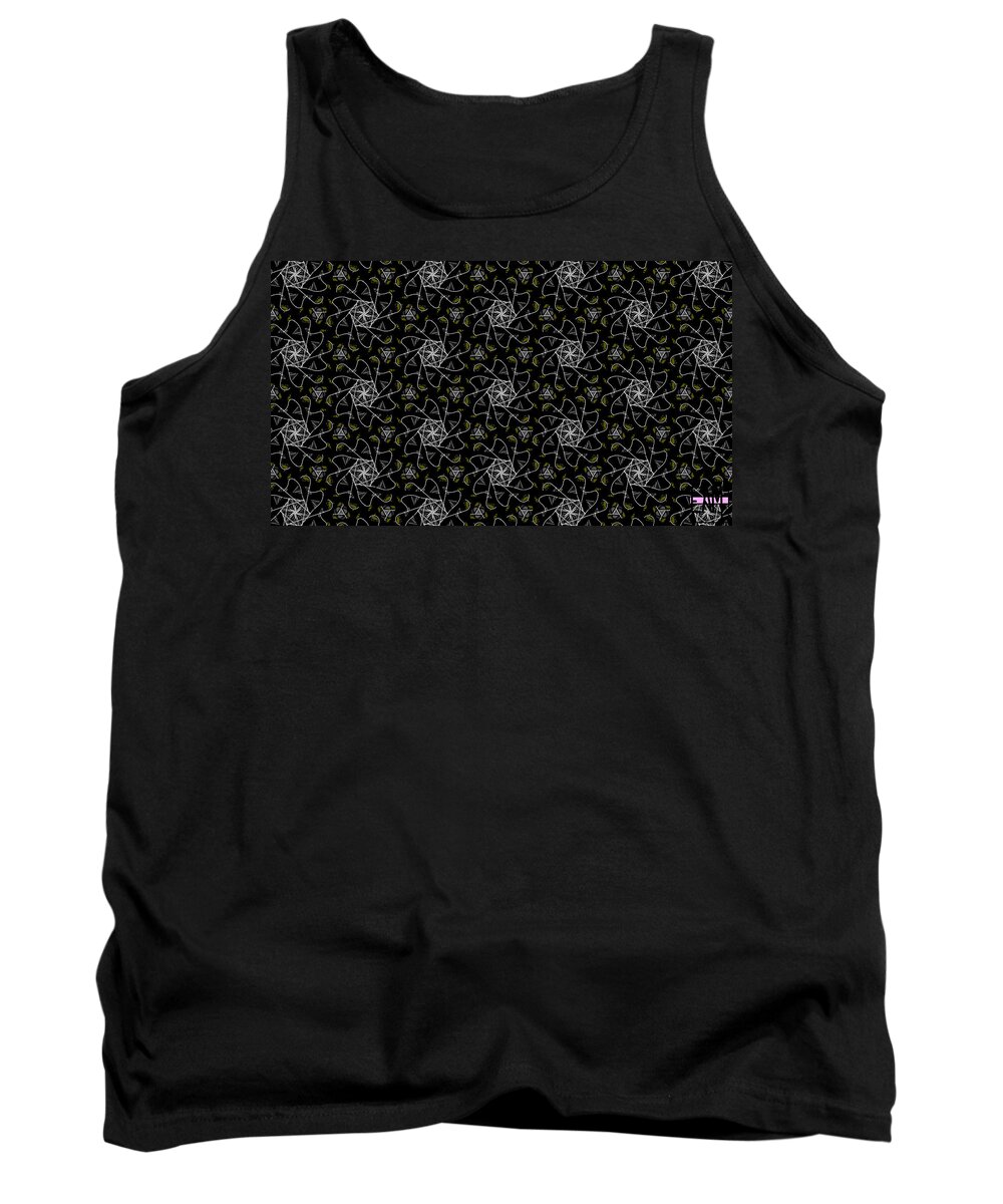 Mourning Weave Tank Top featuring the digital art Mourning Weave by Elizabeth McTaggart