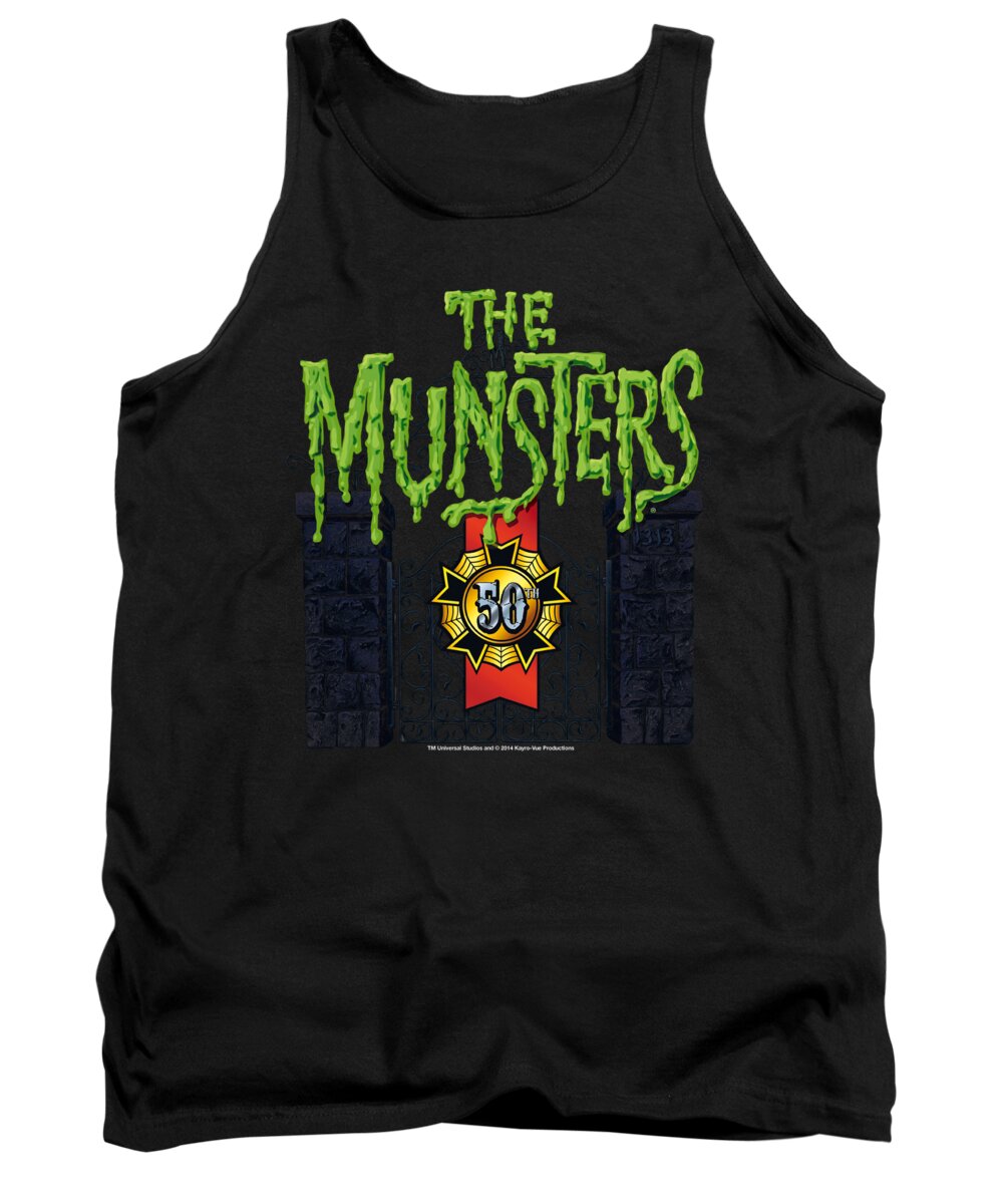  Tank Top featuring the digital art Munsters - 50 Year Logo by Brand A
