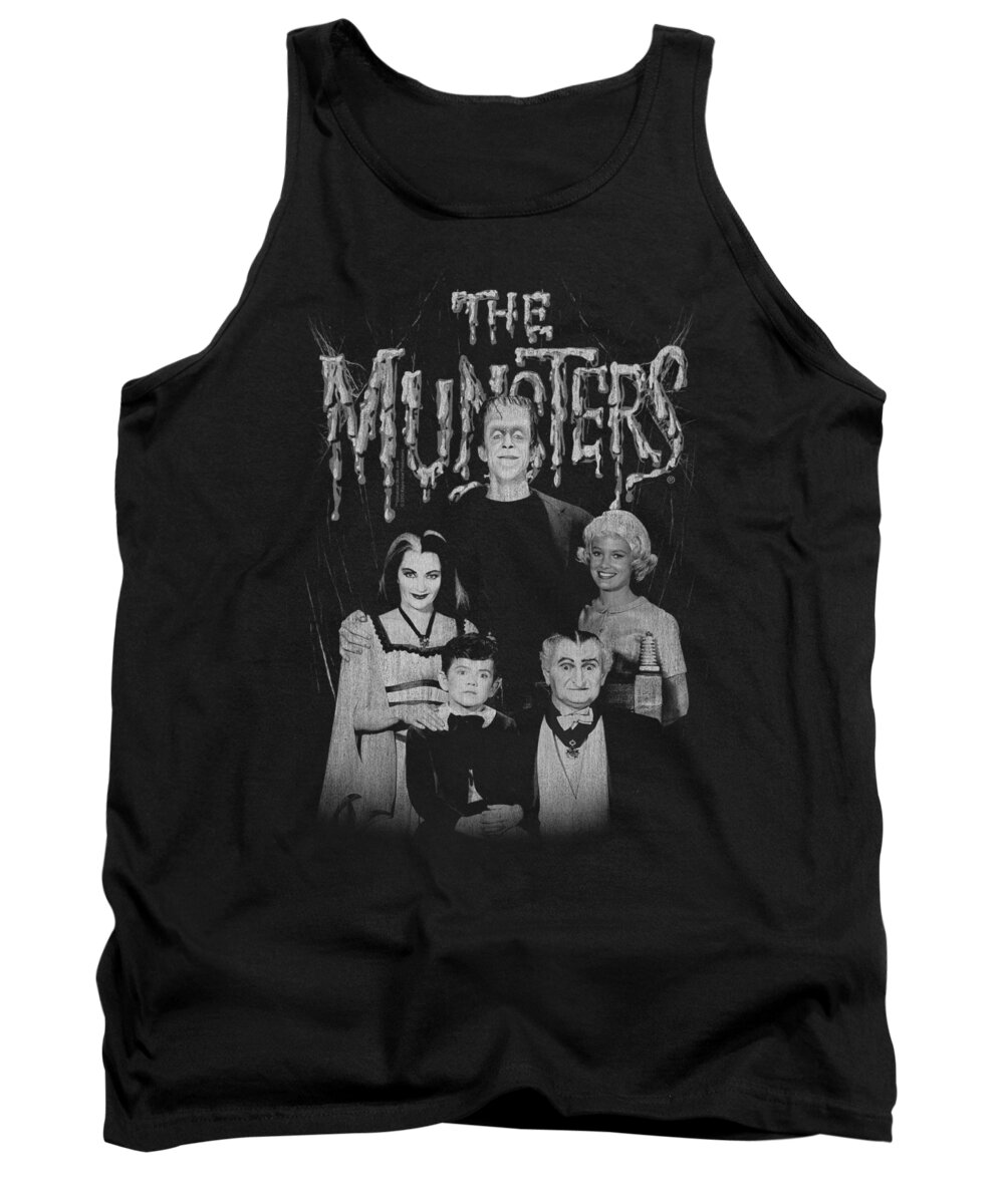 Munsters Tank Top featuring the digital art Munsters - Family Portrait by Brand A