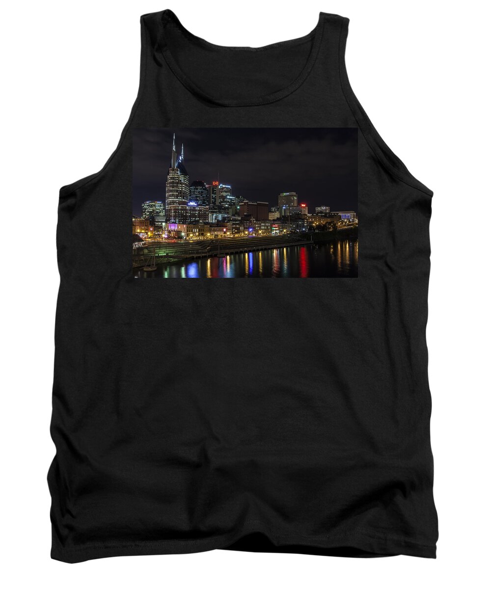 Www.cjschmit.com Tank Top featuring the photograph Music and Lights by CJ Schmit