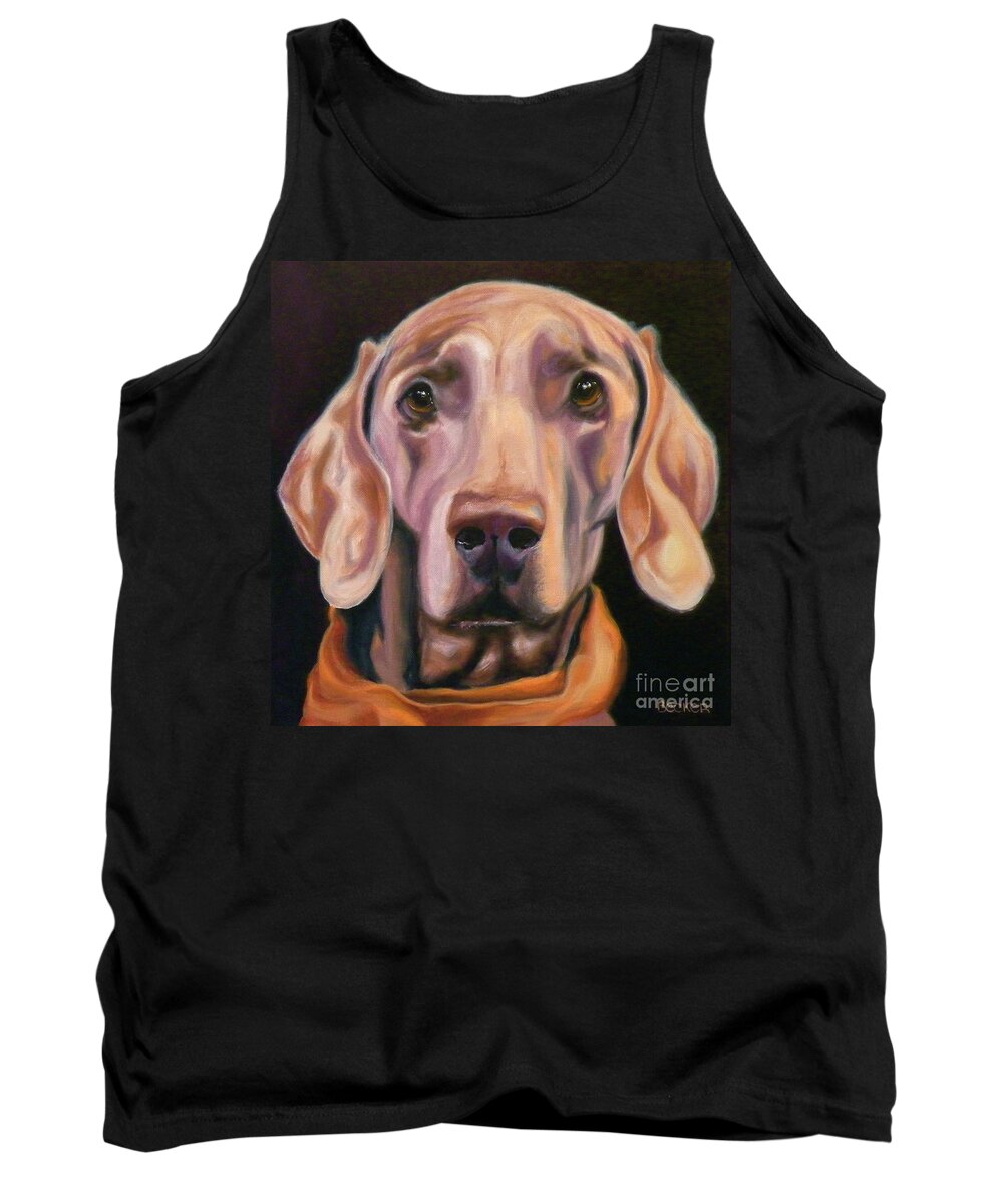 Dog Tank Top featuring the painting My Kerchief by Susan A Becker