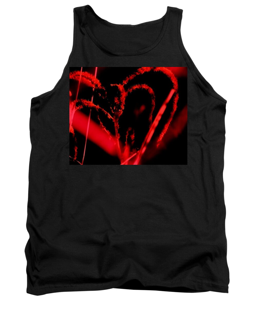 Red Tank Top featuring the photograph Natures Love Child by Jessica S