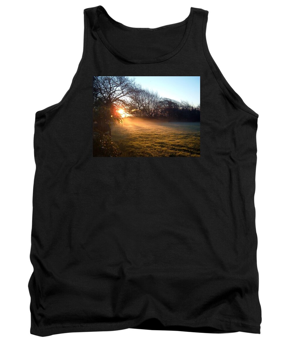 Sunrise Tank Top featuring the photograph New Dawn Fades by Richard Brookes