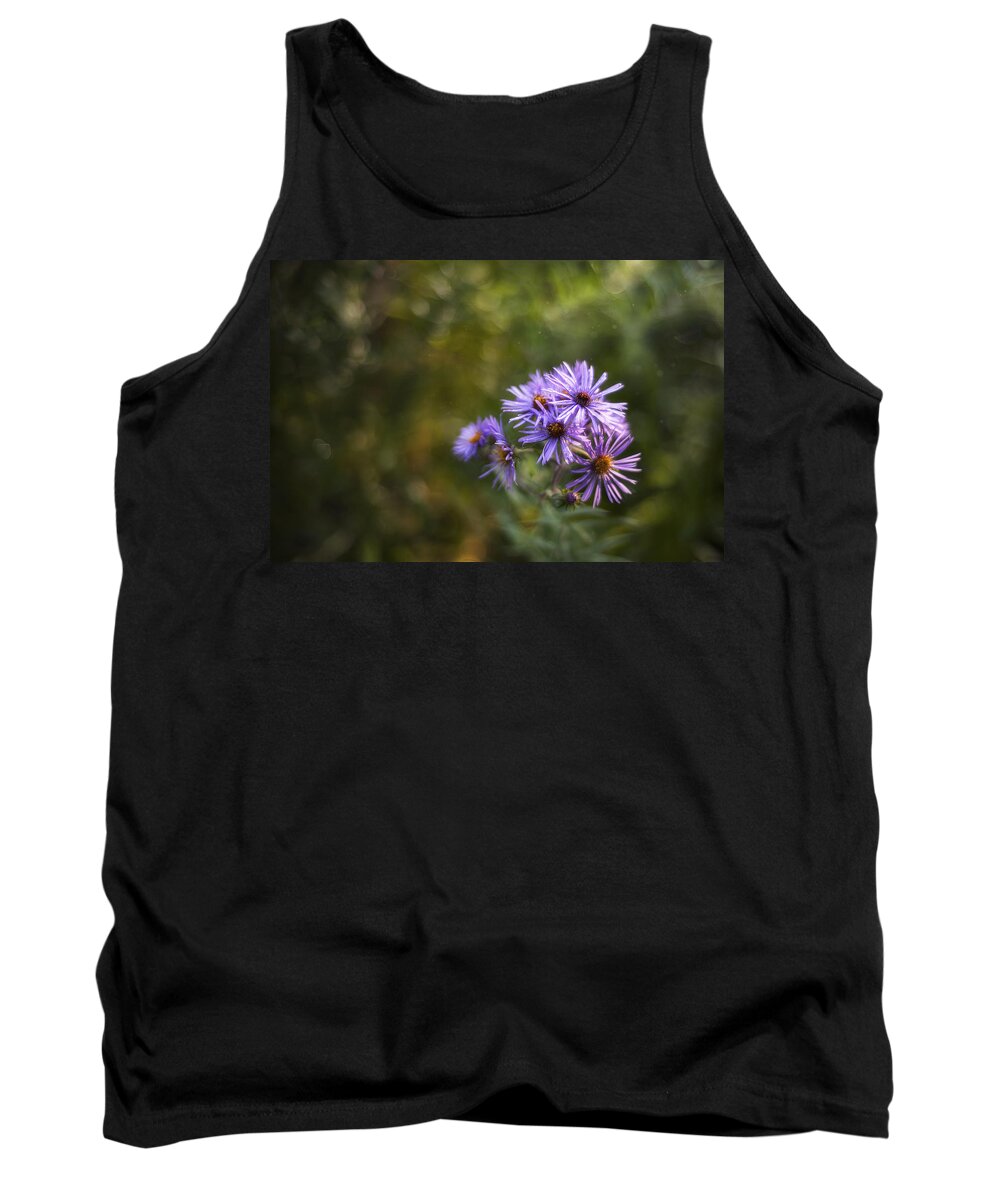 Flowers Tank Top featuring the photograph New England Asters by Scott Norris