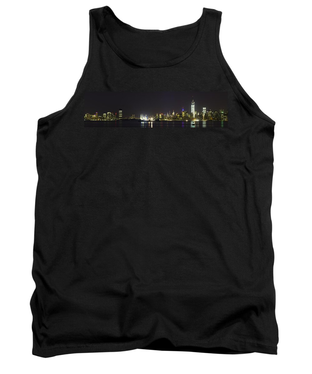 New York Tank Top featuring the photograph New York Harbor by Theodore Jones