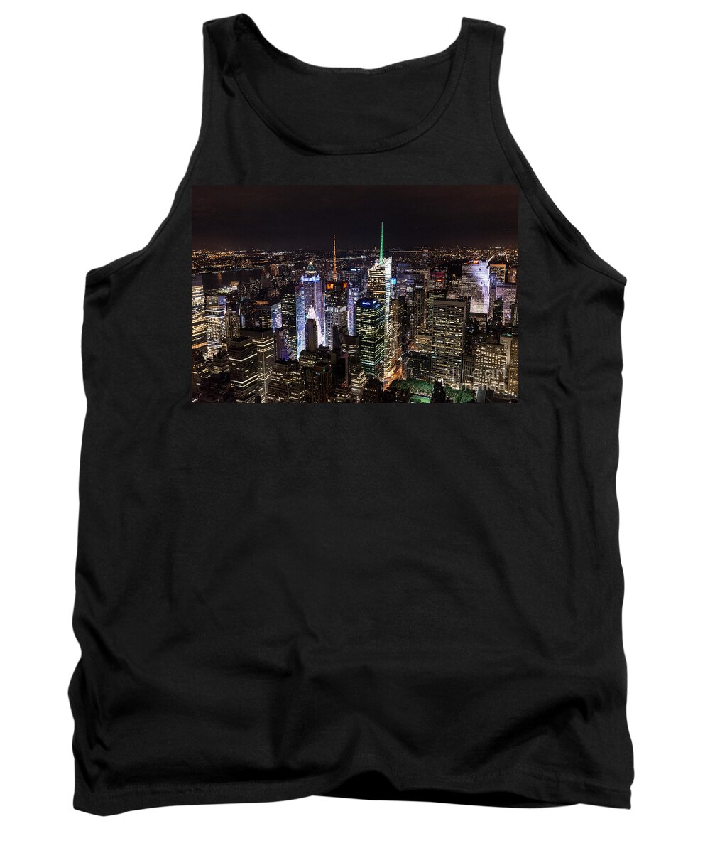 New York Tank Top featuring the photograph New York Times Square by Matt Malloy
